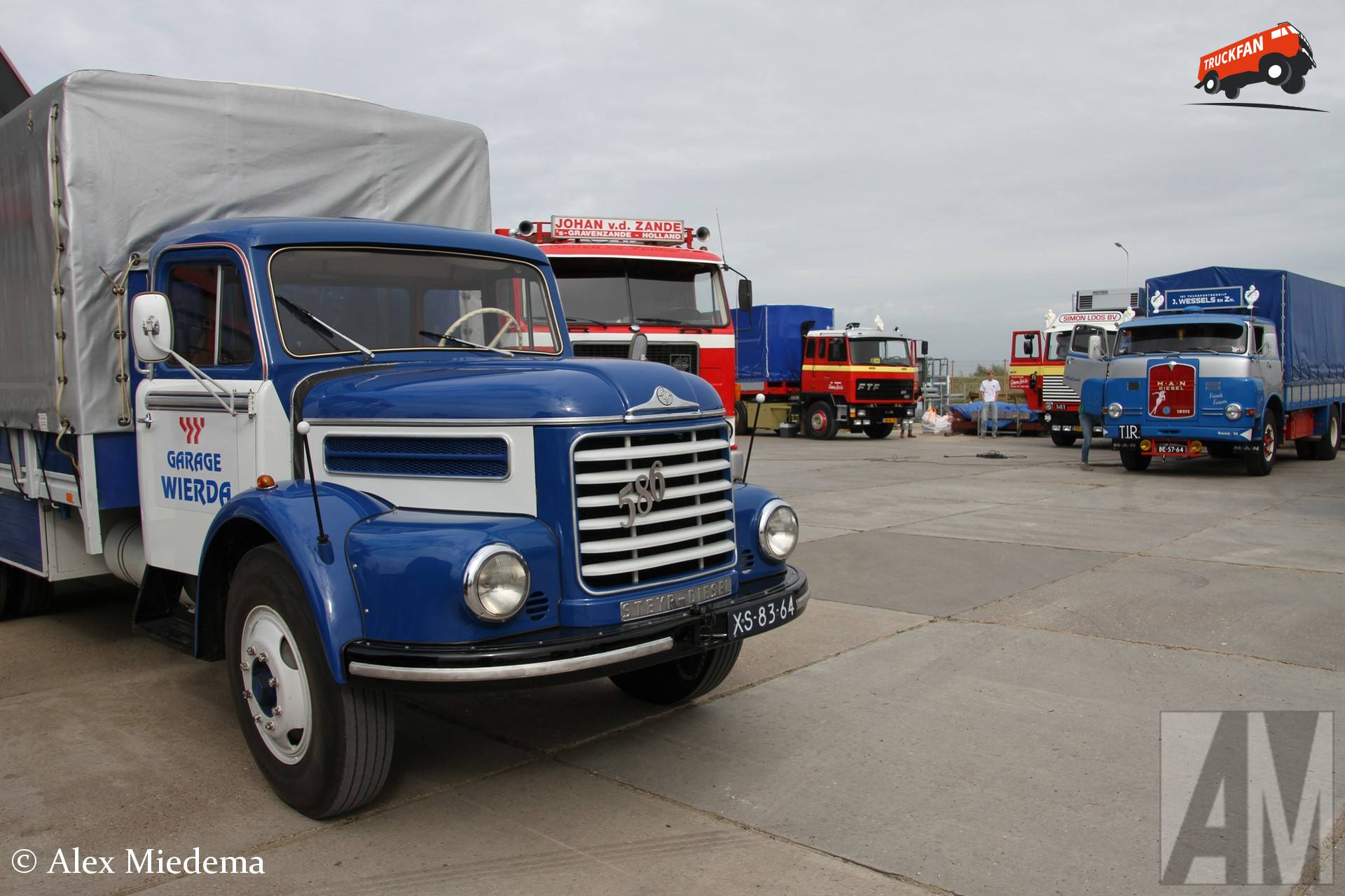 Steyr 586 truck at the Oldtimer Truck Eleven Cities Tour