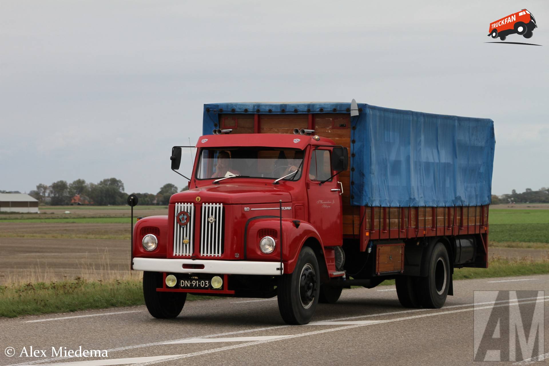 Scania L80 oldtimer truck in Harlingen