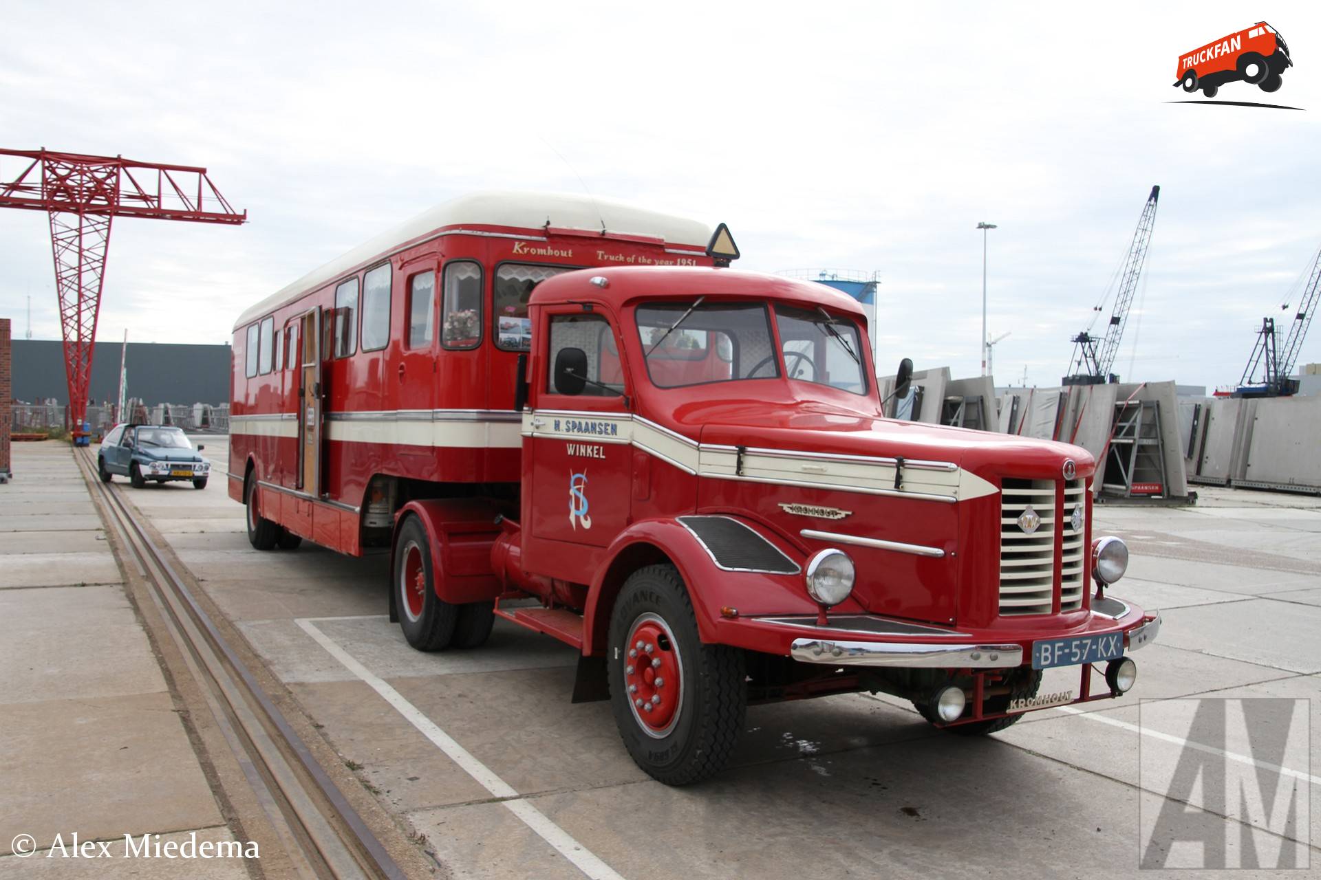 Kromhout V6T truck op Oldtimer Truck Elfstedentocht 2026