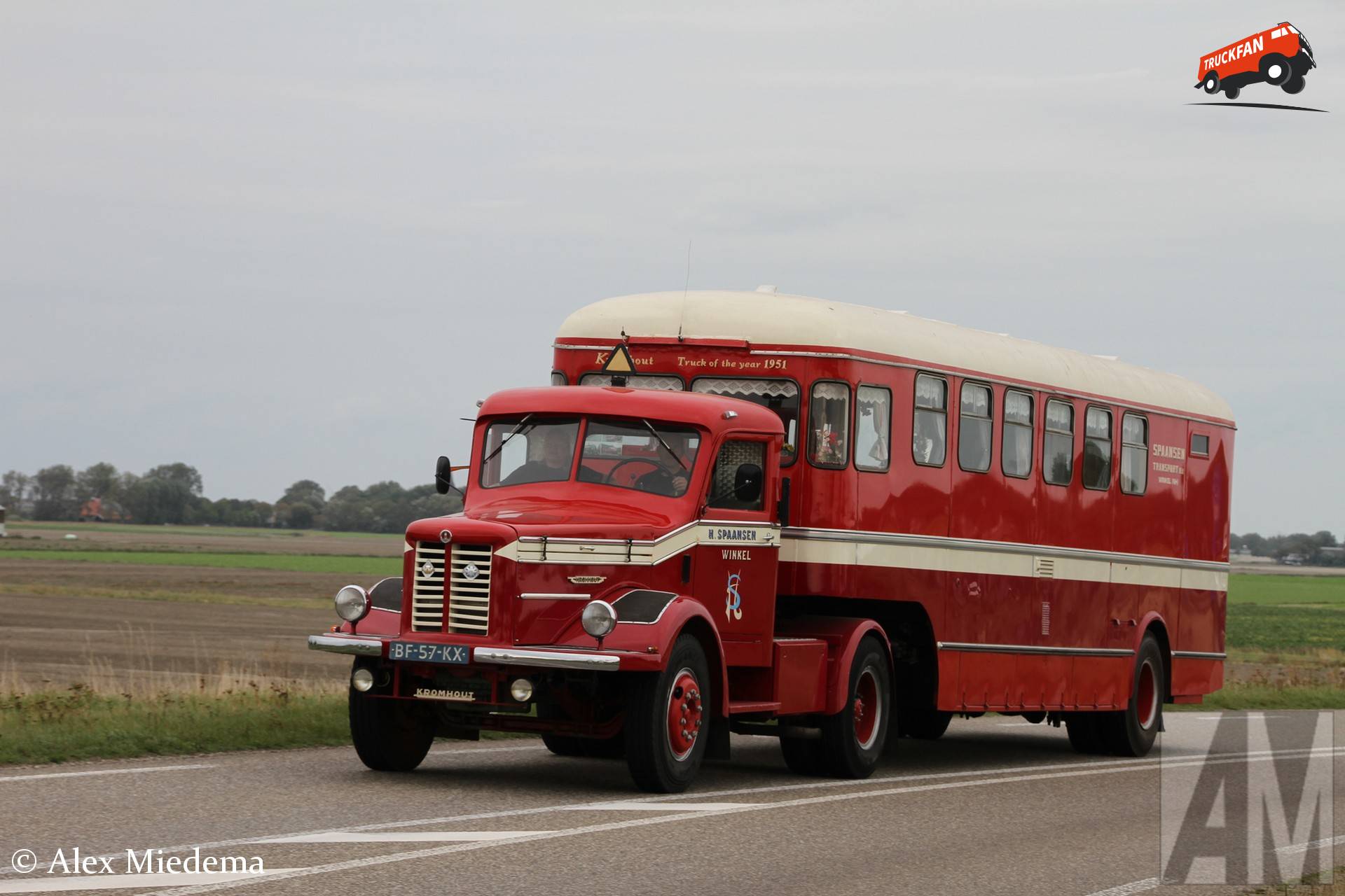 Oldtimer truck Kromhout V6T with license BF-57-KX