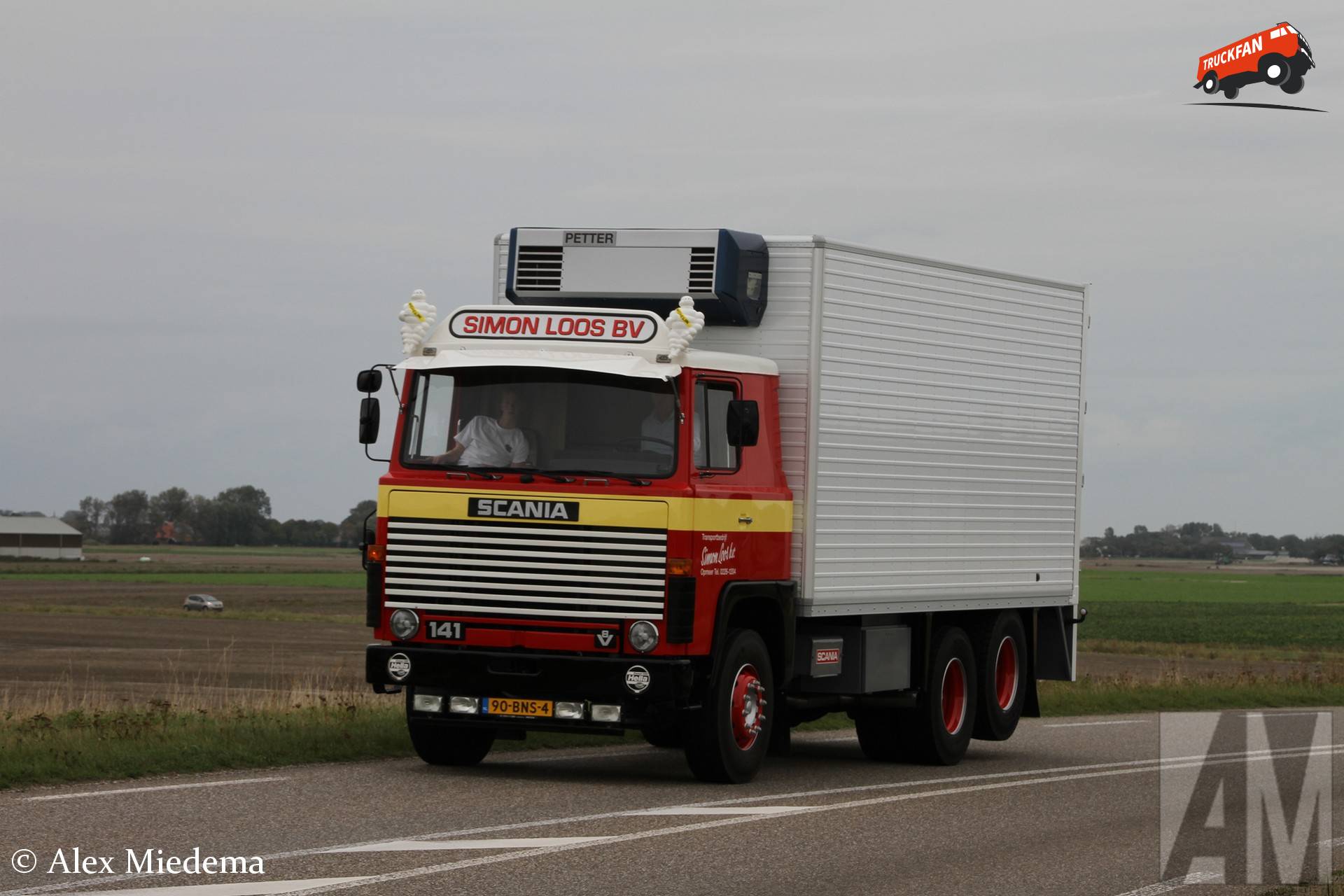 Scania 141 met Petter koelmotor in Harlingen