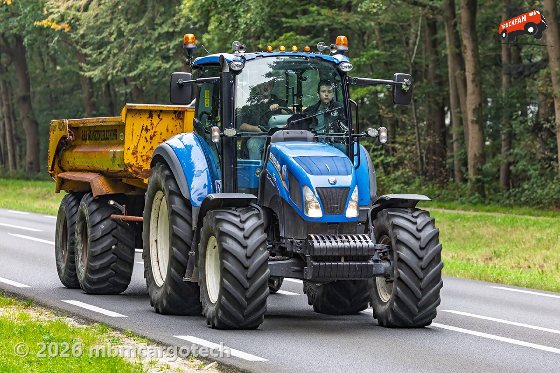 Najaarsrit OCV 2026 met New Holland tractor