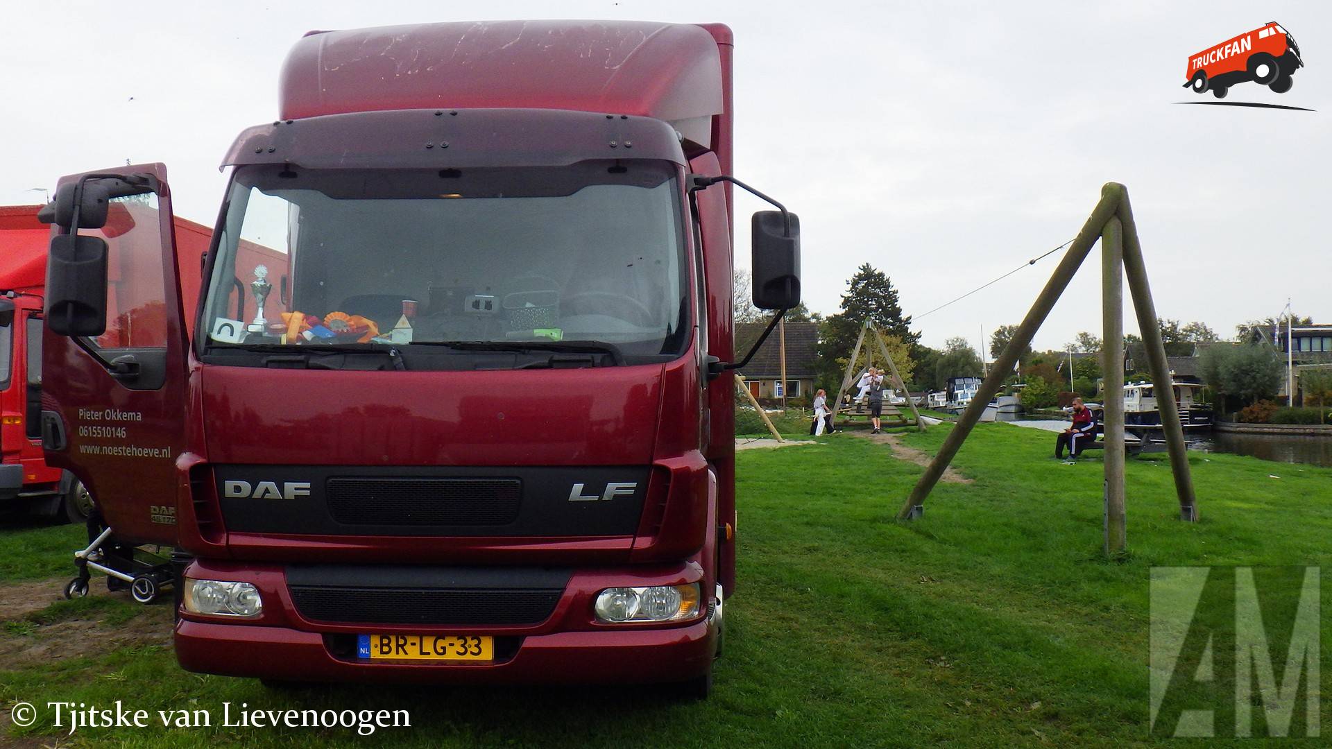 DAF LF45 truck op Kokedei veekeuringsdag