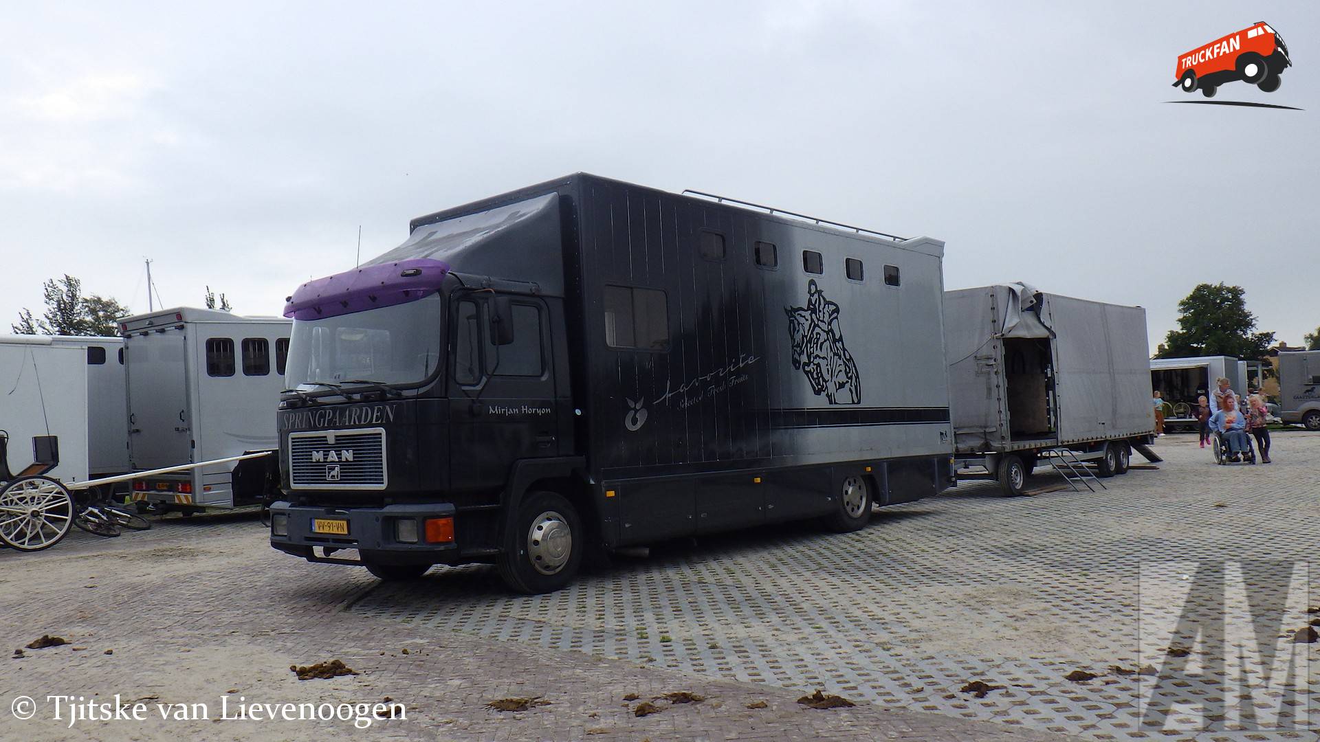 MAN M90 bij veekeuring in Workum