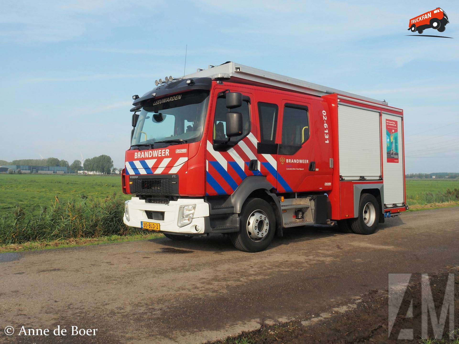 Volvo FL met Kenbri opbouw van Brandweer Leeuwarden