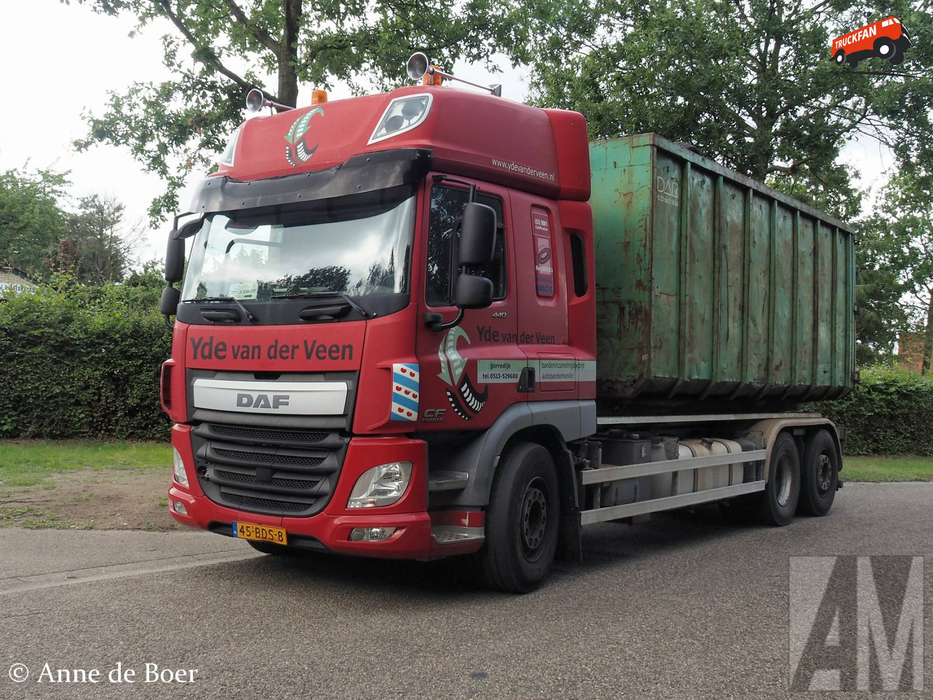 DAF CF Euro 6 vrachtwagen van Yde van der Veen