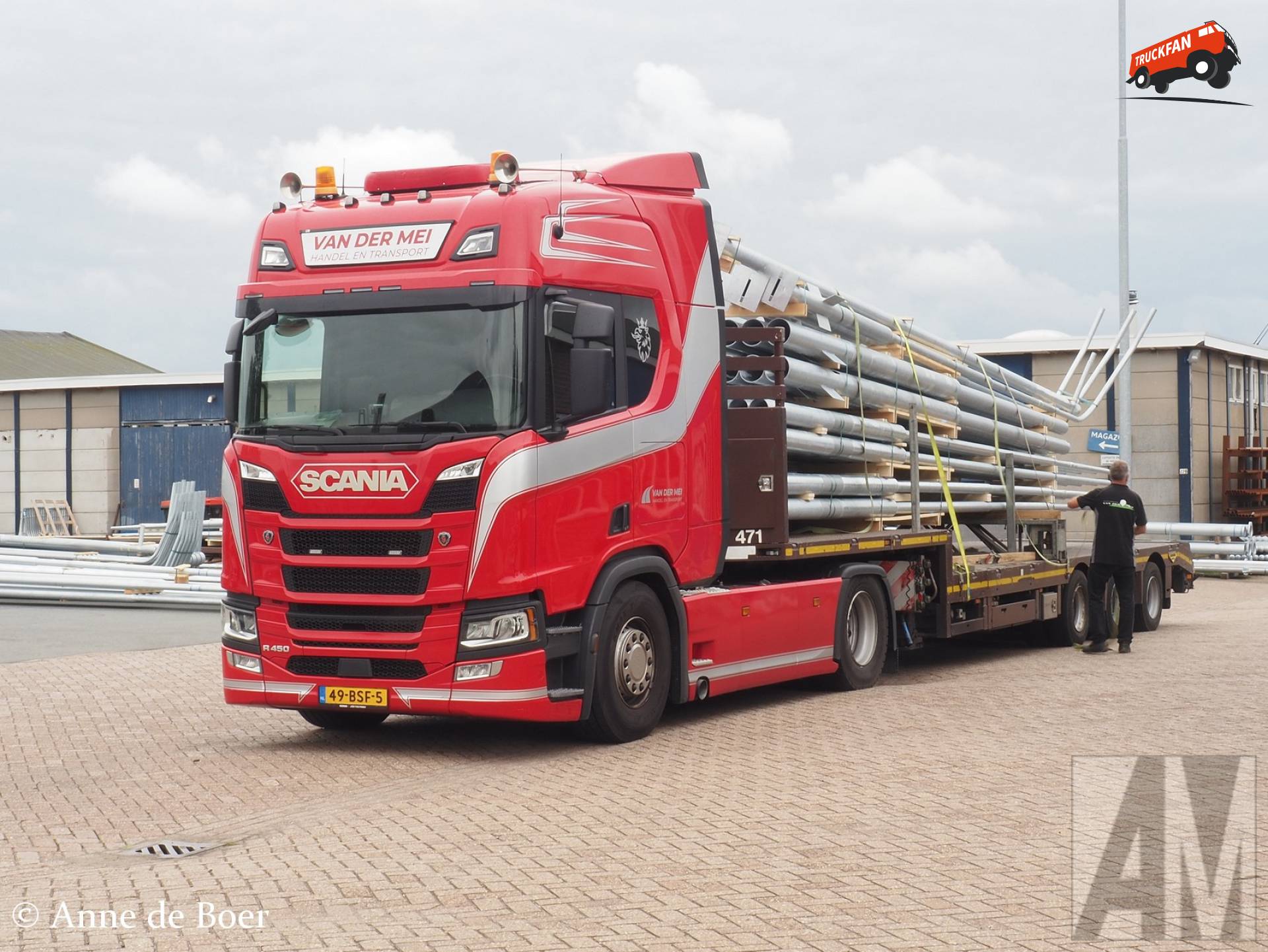 Scania R450 vrachtwagen van Van der Mei Transport