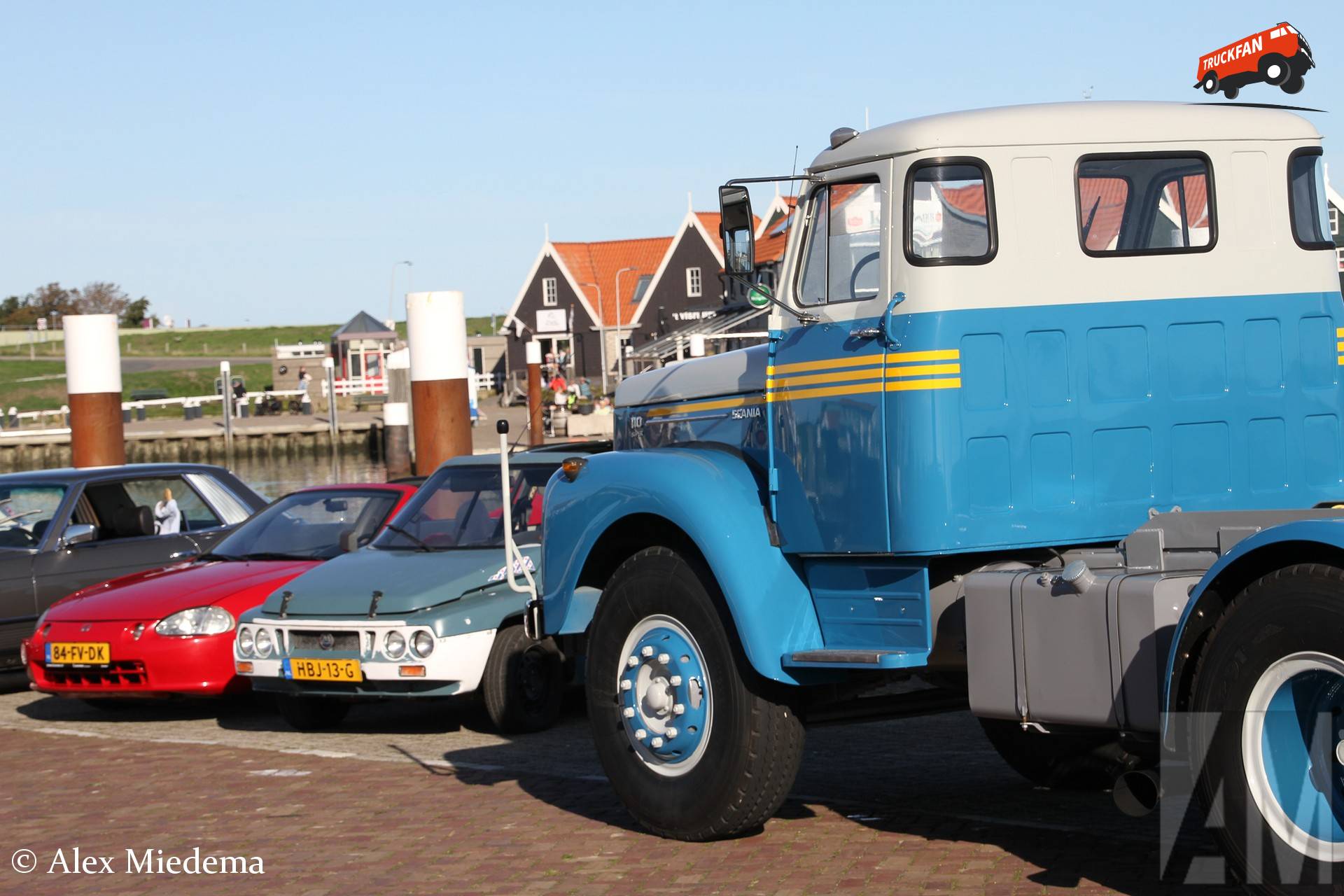 Restored 1970 Scania LS110 Super in Oudeschild harbor