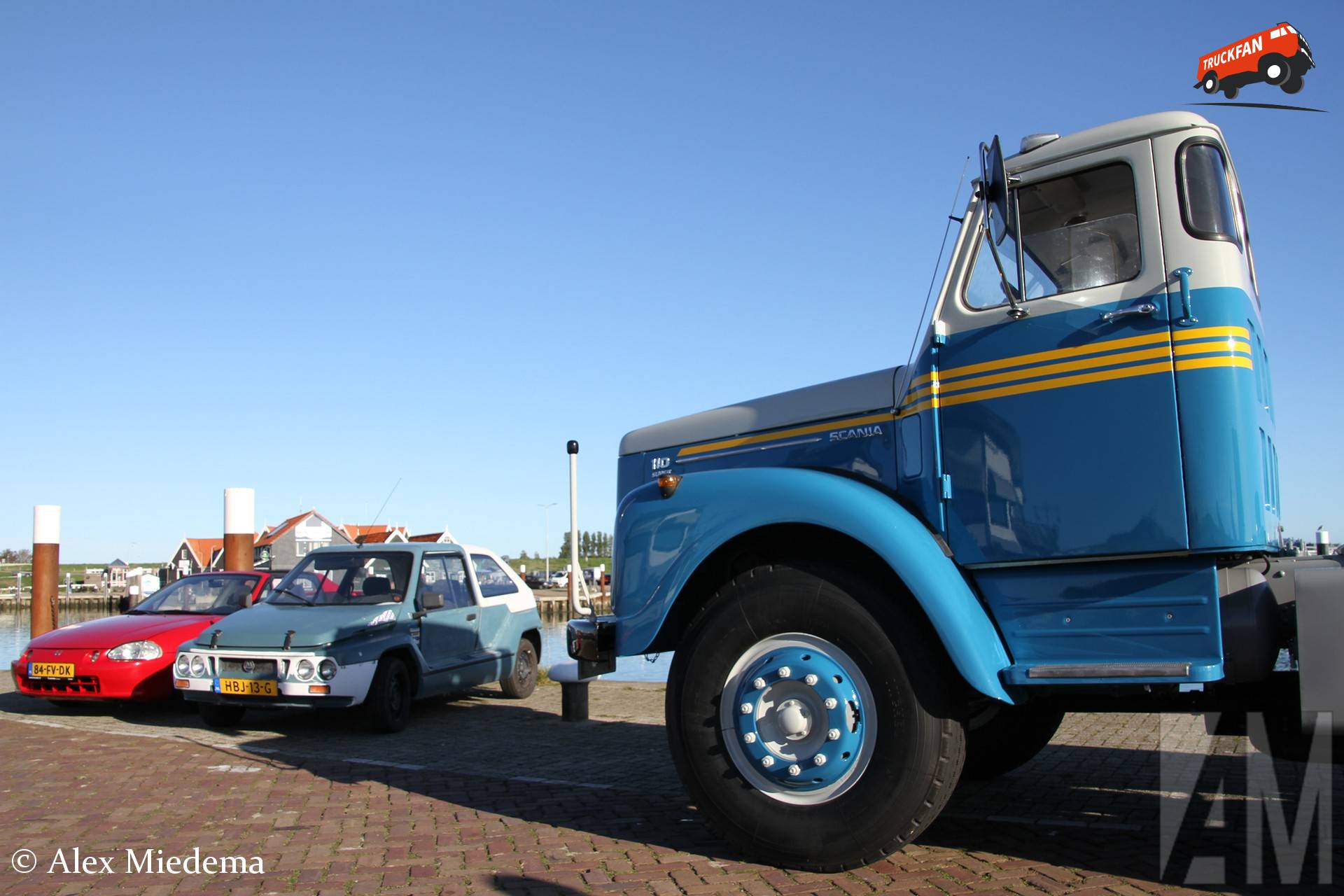 Restored Scania LS110 Super in haven Oudeschild