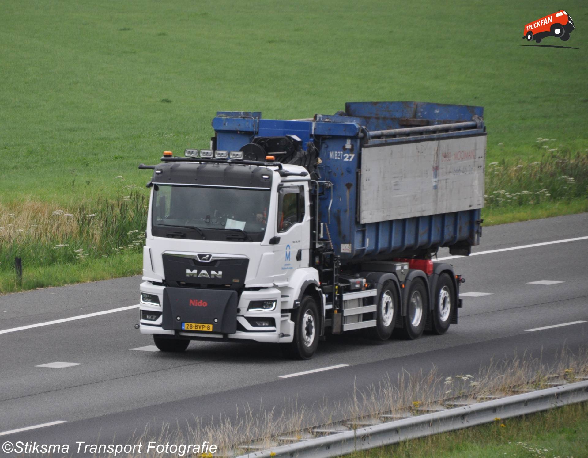 MAN TGX kraan kiepwagen