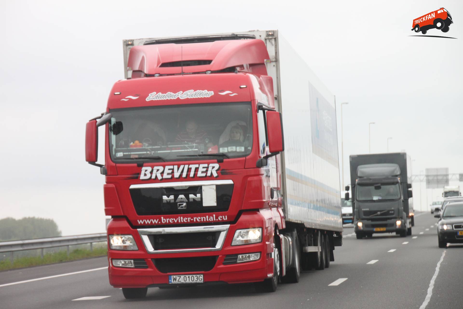 MAN TGX truck owned by Breviter