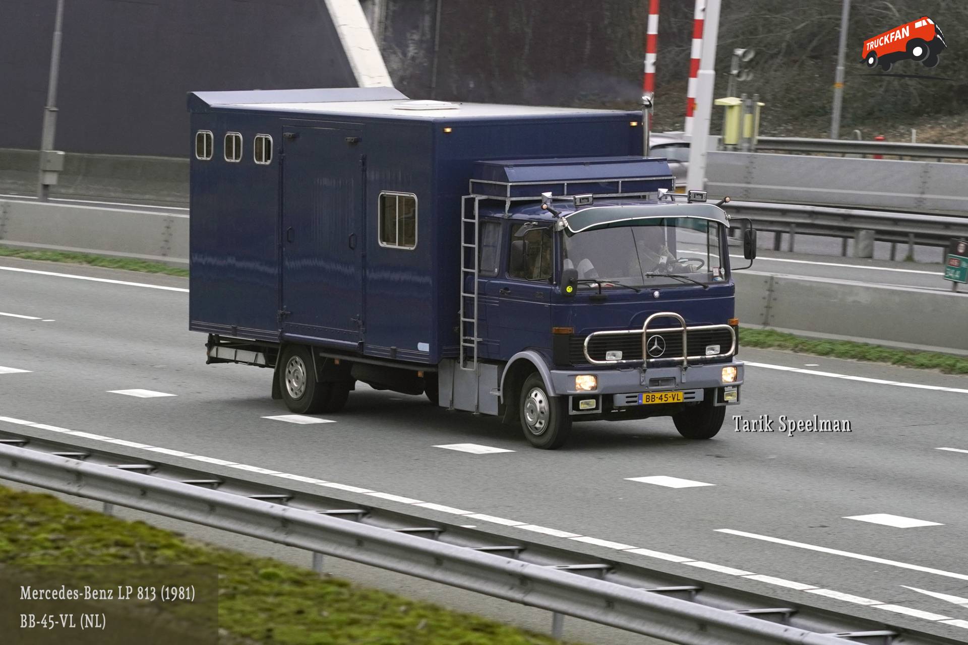 Mercedes-Benz LP 813 camper met kenteken BB-45-VL