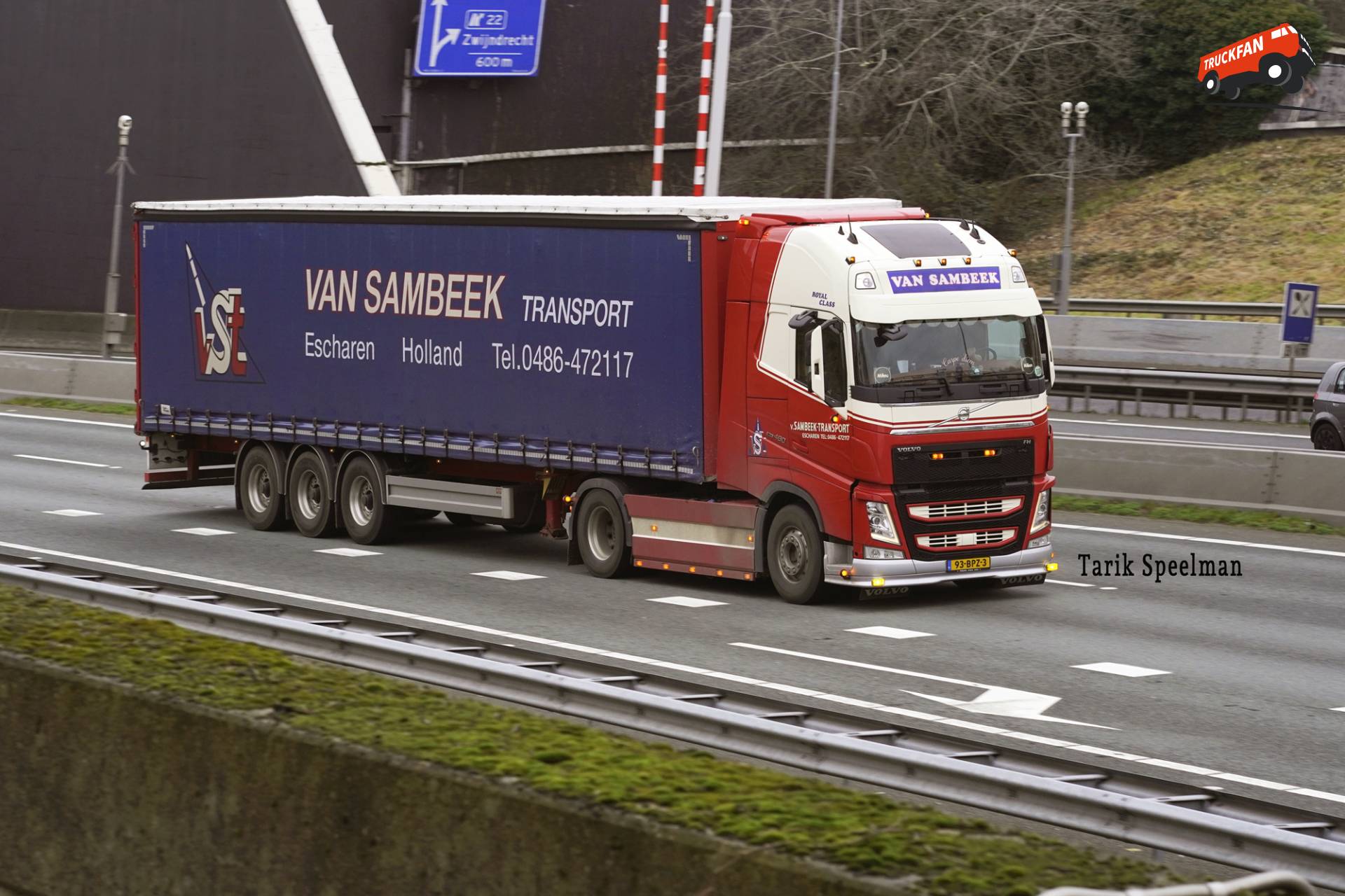 Volvo FH 4th Gen vrachtwagen met kenteken 93-BPZ-3