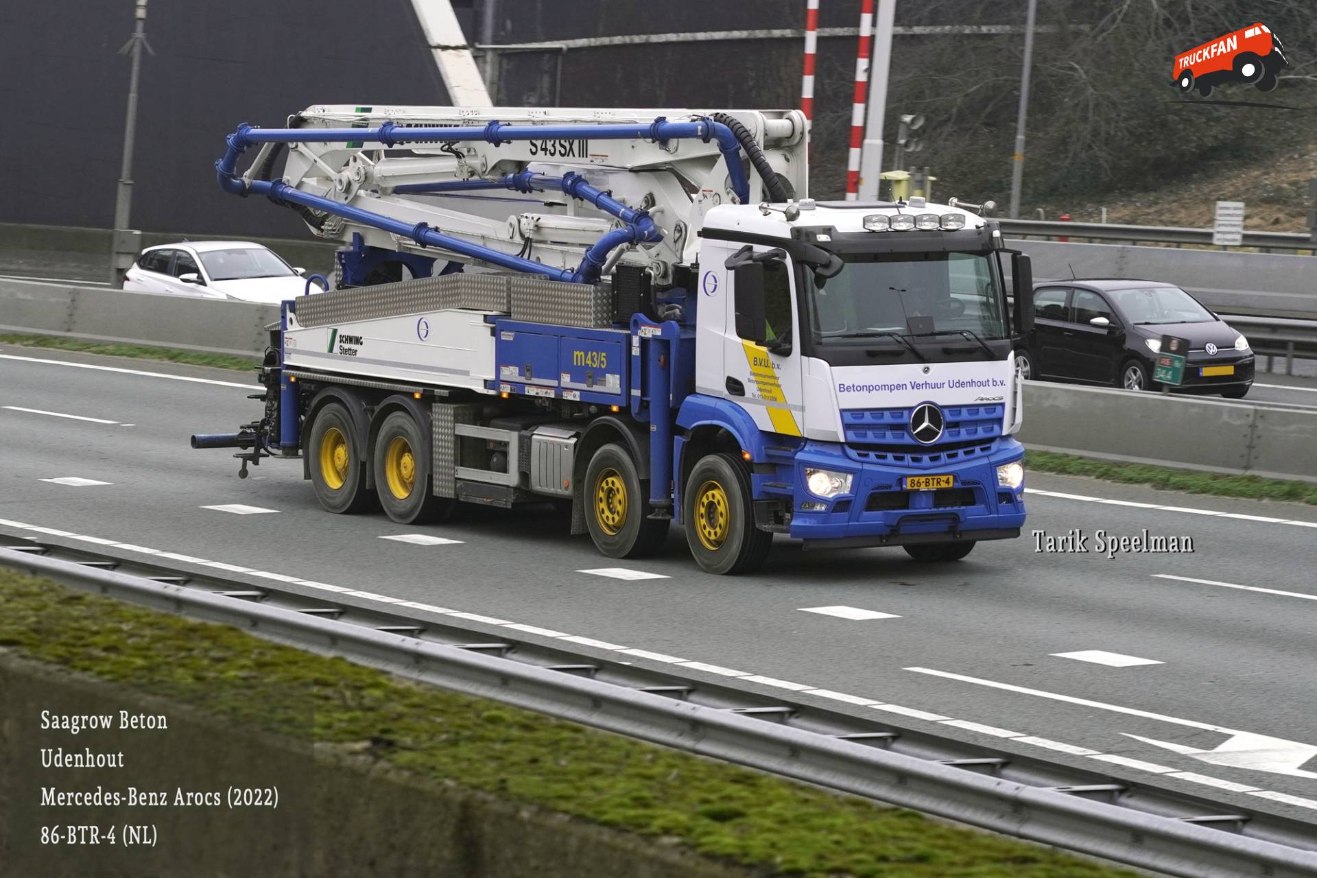 Mercedes-Benz Arocs betonpomp voertuig 86-BTR-4