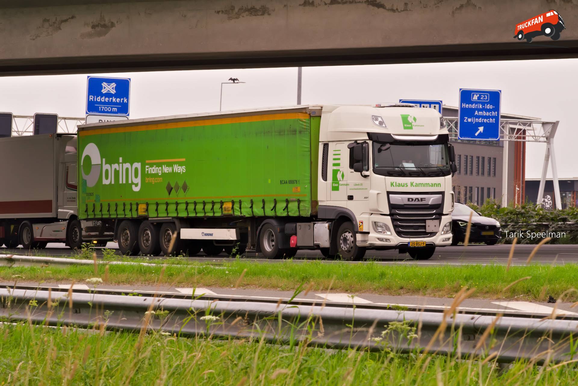 DAF XF Euro 6 vrachtwagen op A16