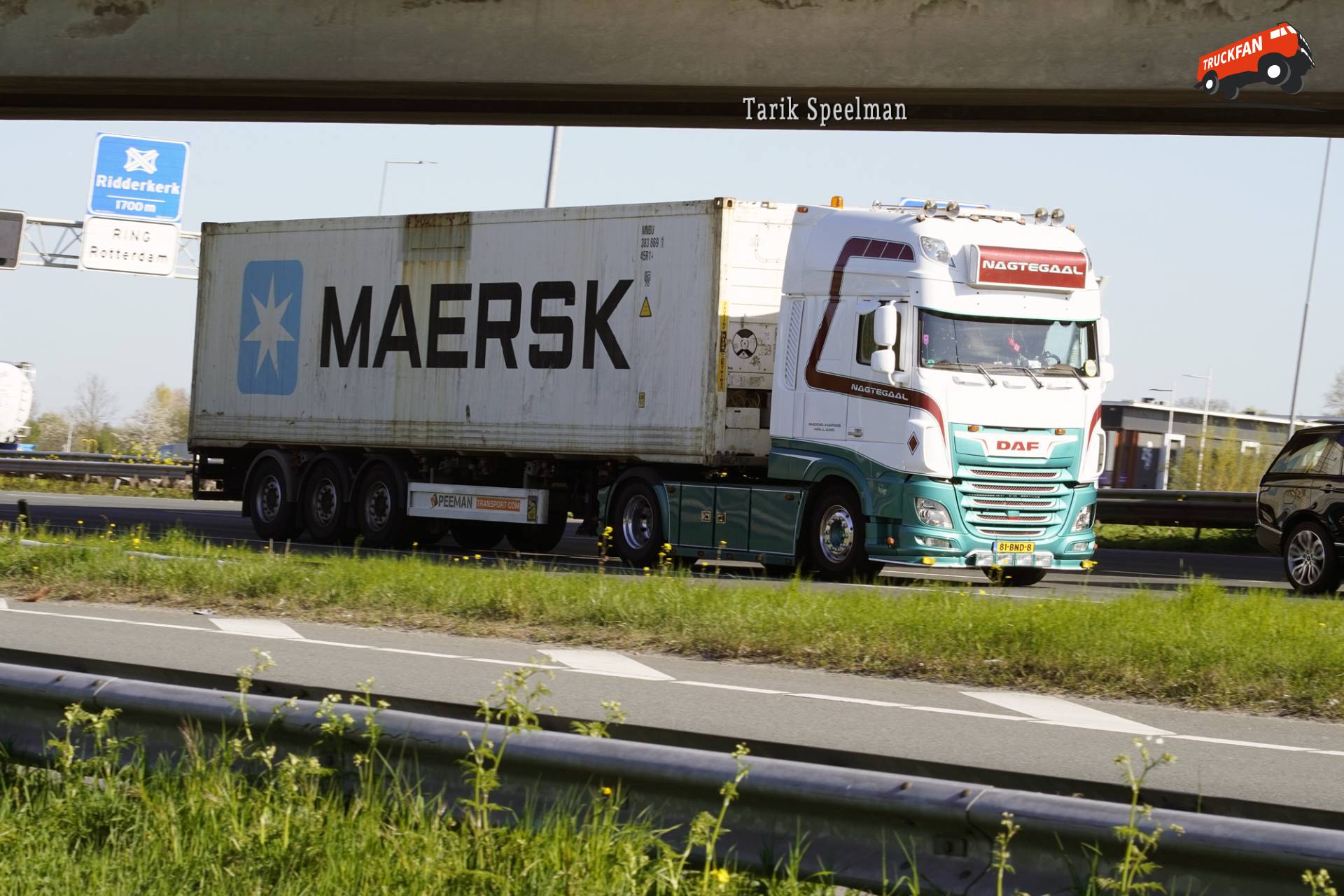 DAF XF Euro 6 vrachtwagen Nagtegaal op A16
