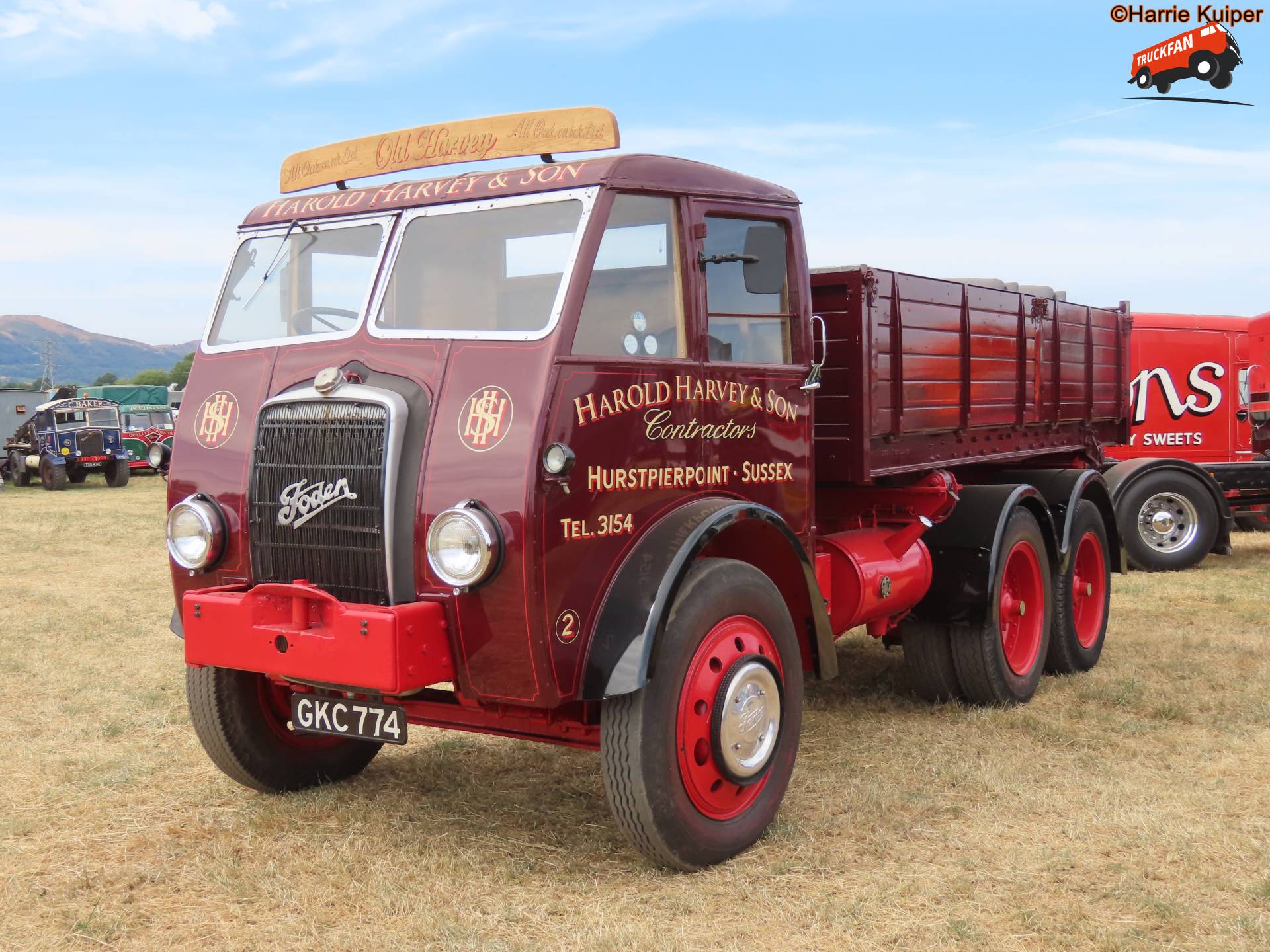 Vrachtwagen Foden bij Welland Steam Rally 2026