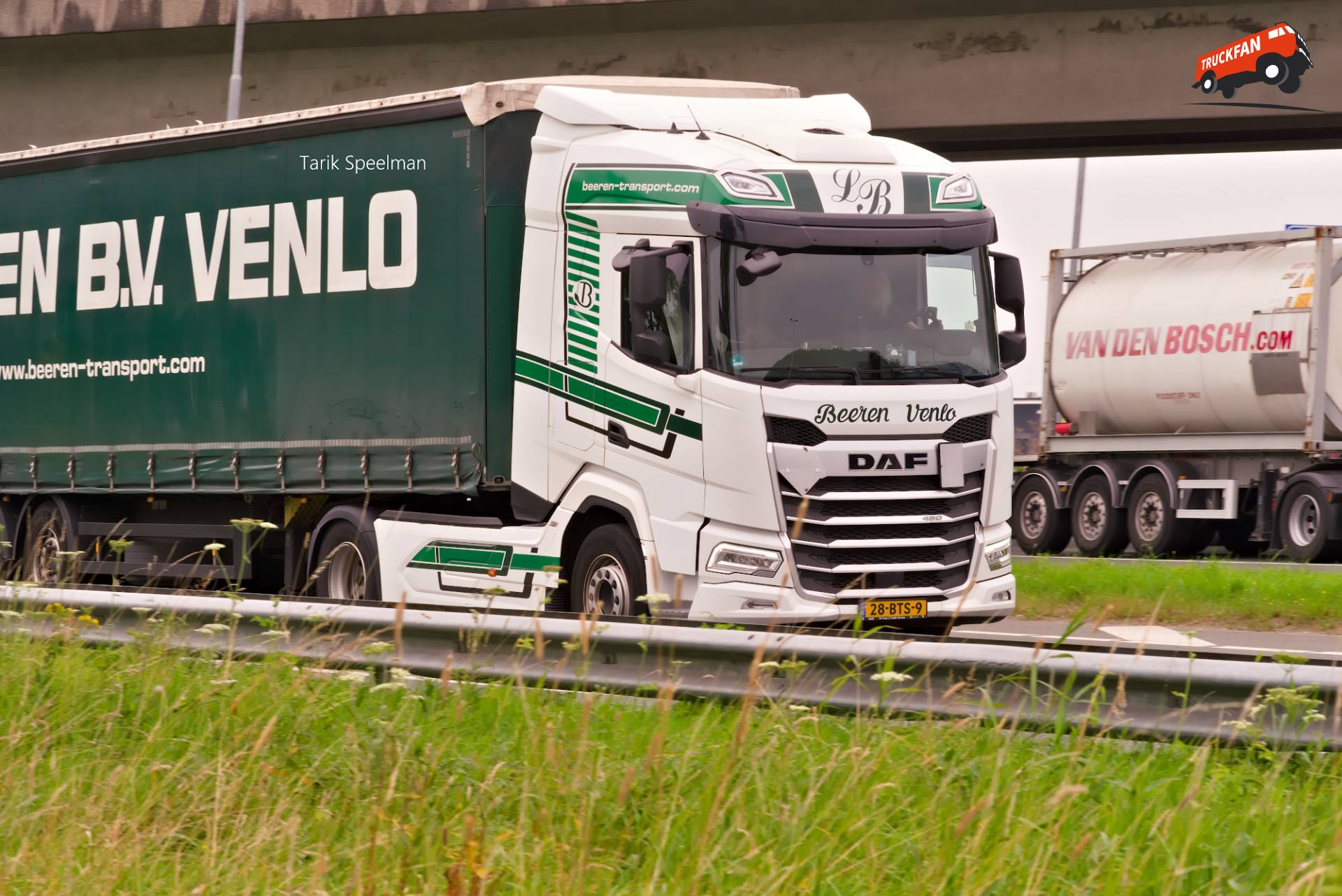 DAF XF 480 FT vrachtwagen 28-BTS-9 op A16