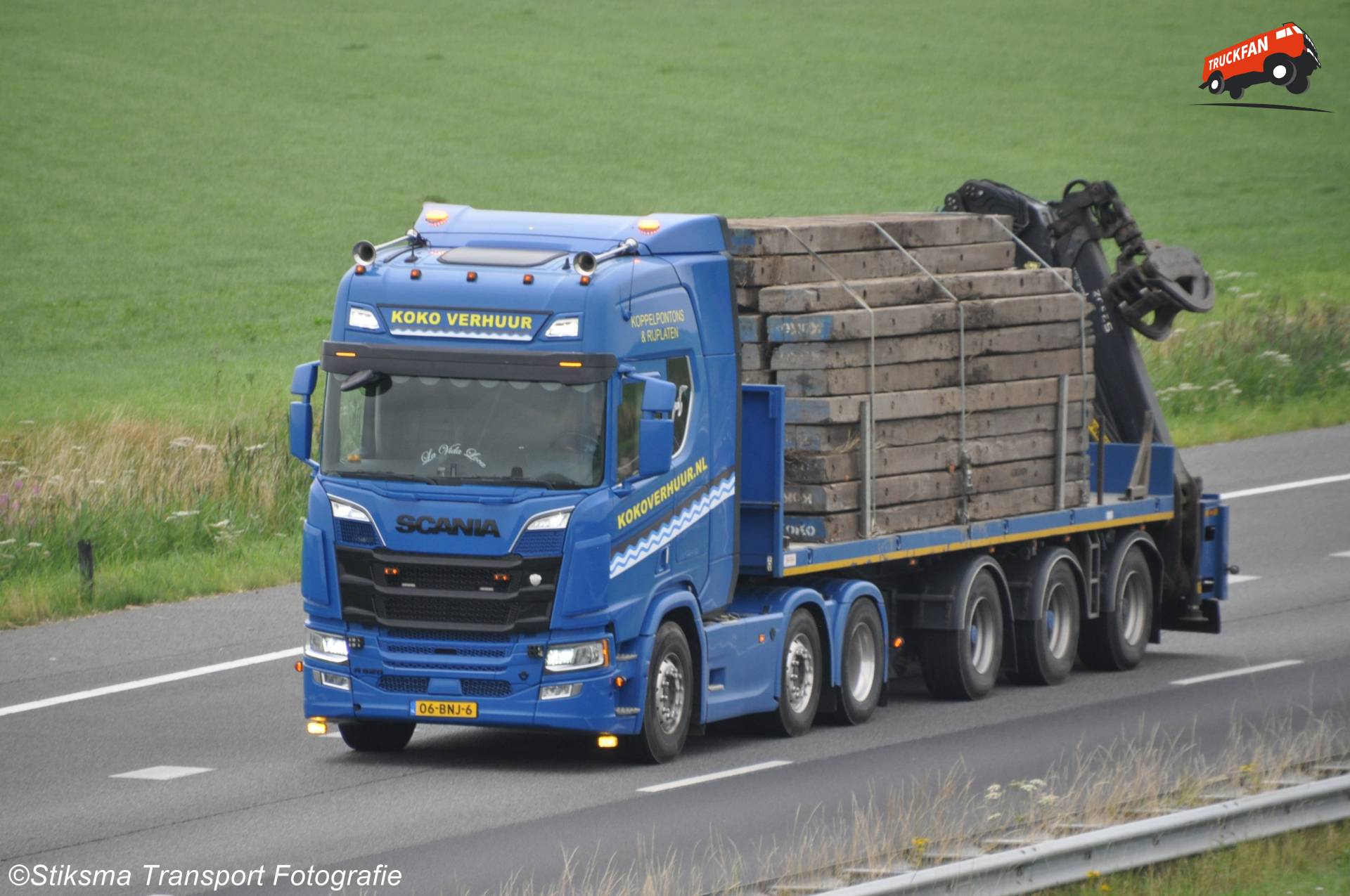 Scania R520 Open Laadbak Truck