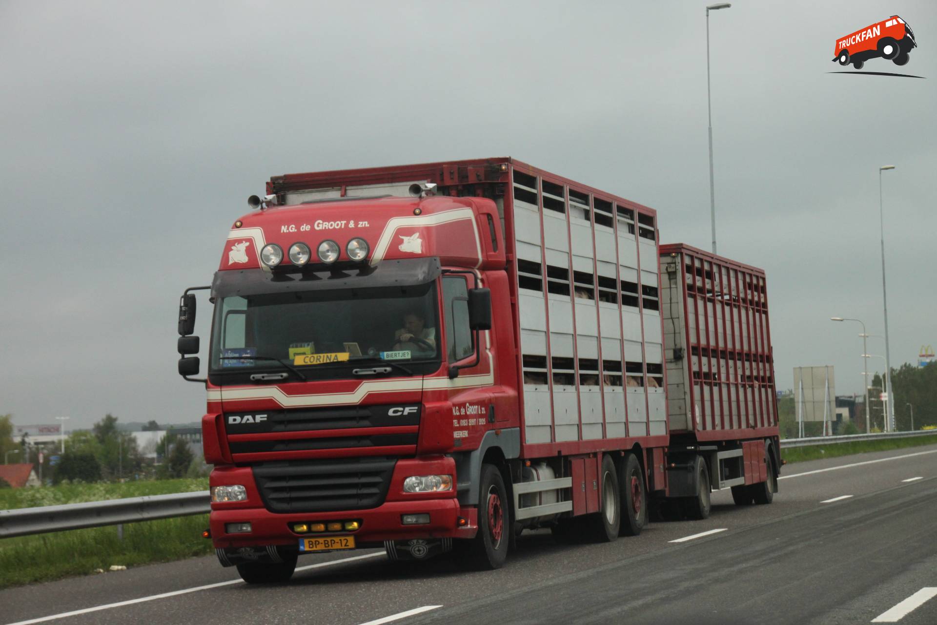 DAF CF85 truck owned by NG de Groot
