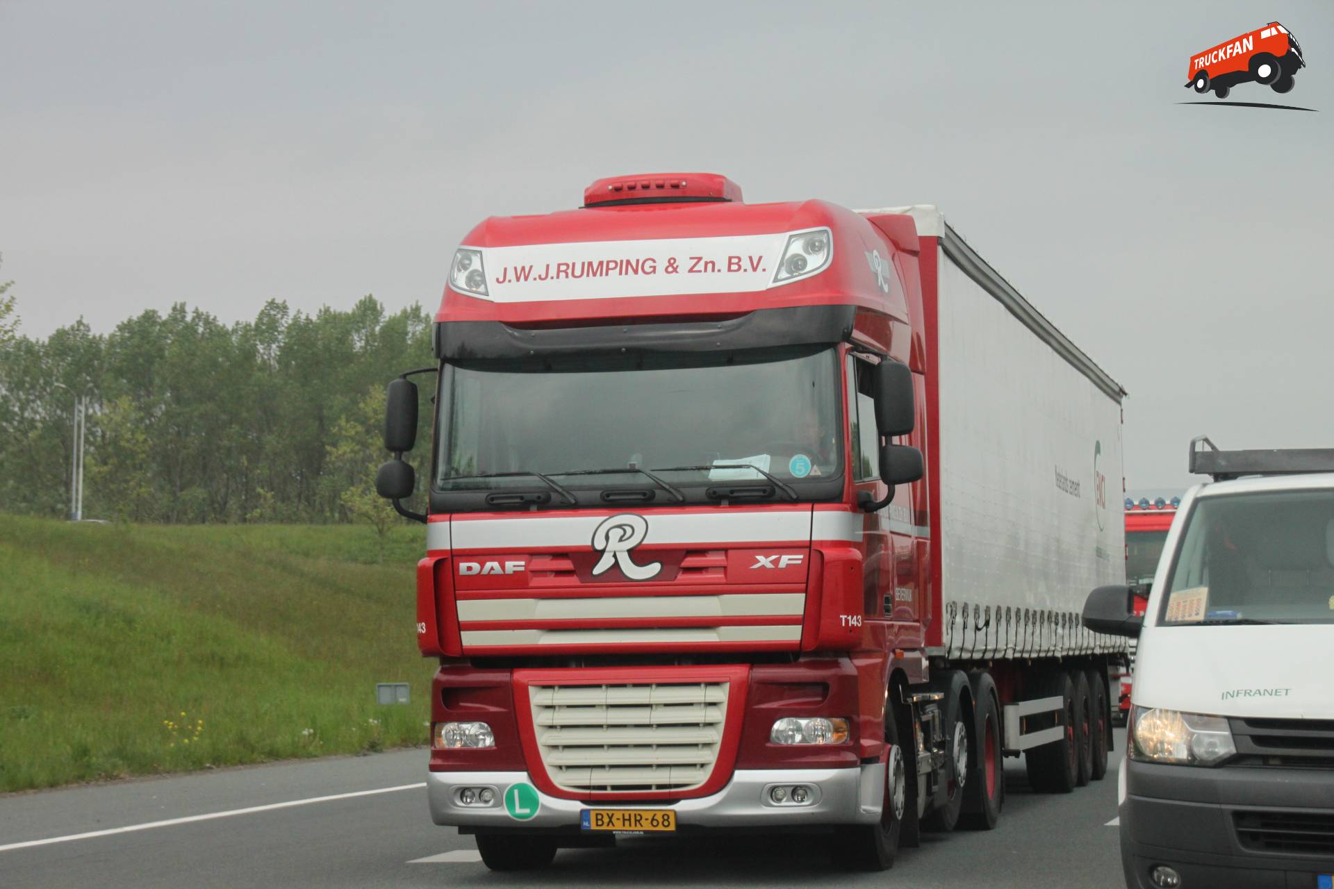 DAF XF105 truck owned by J W J Rumping