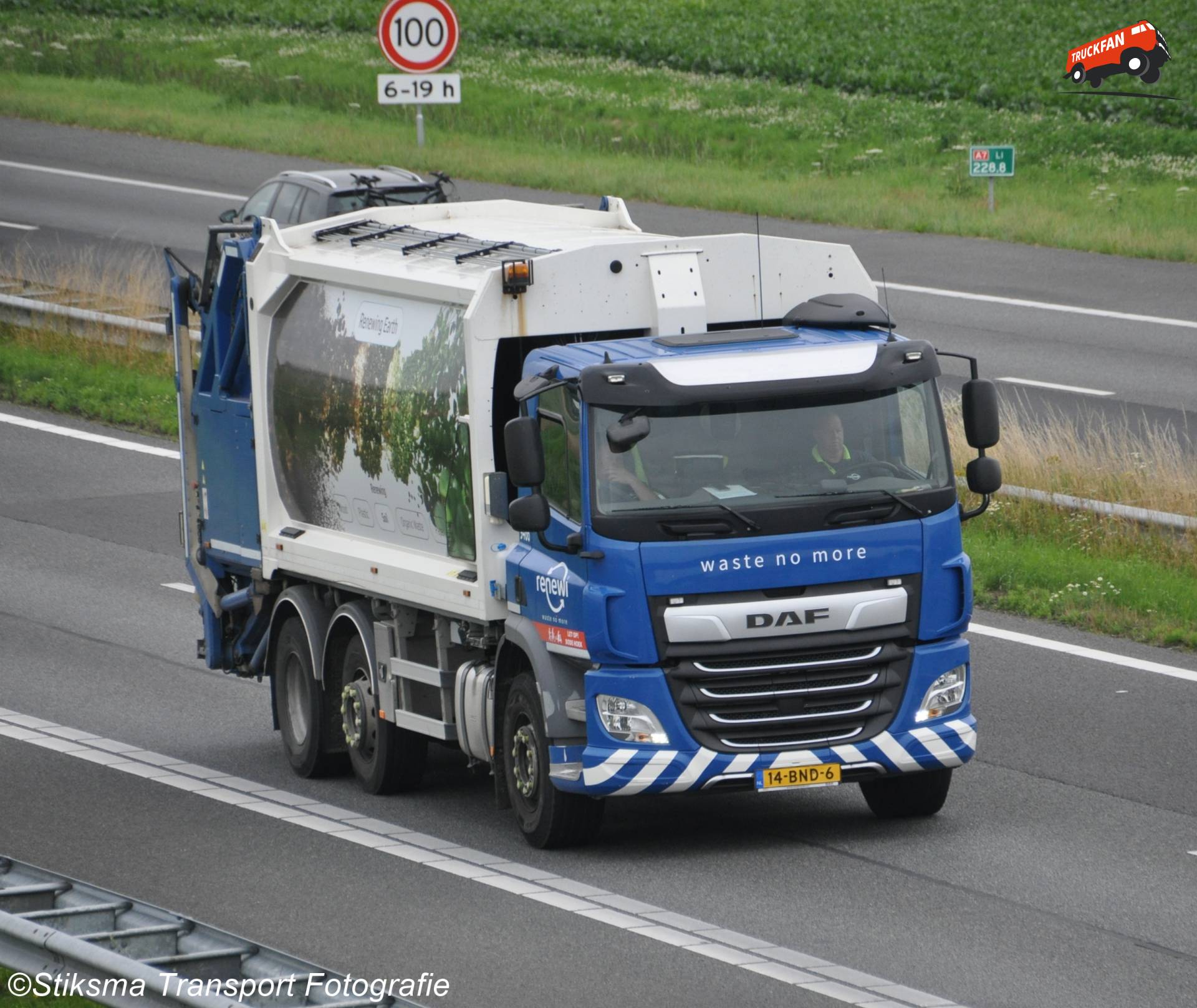 Renewi vuilniswagen type DAF CF Euro 6