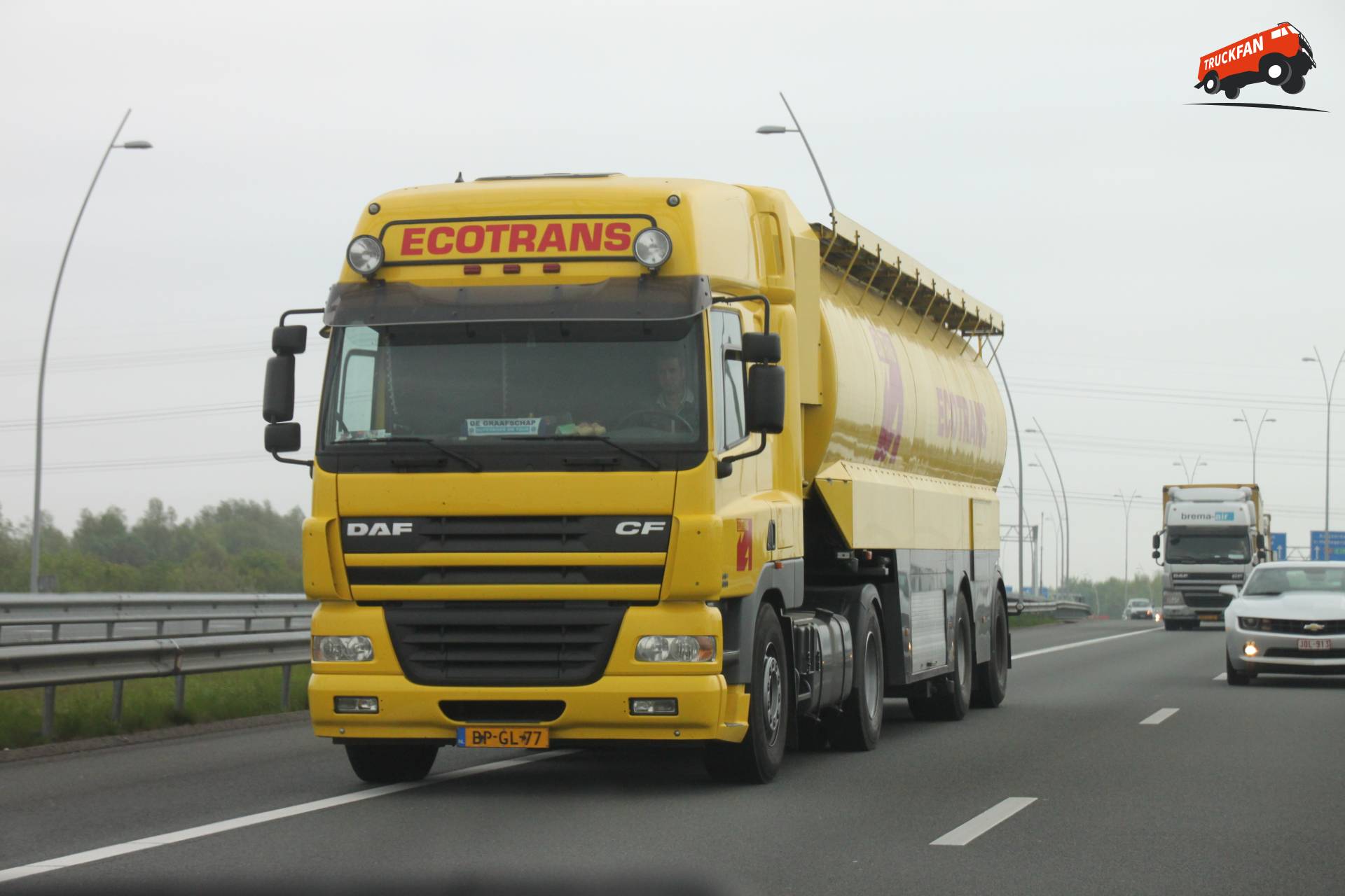 DAF CF85 vrachtwagen van Ecotrans