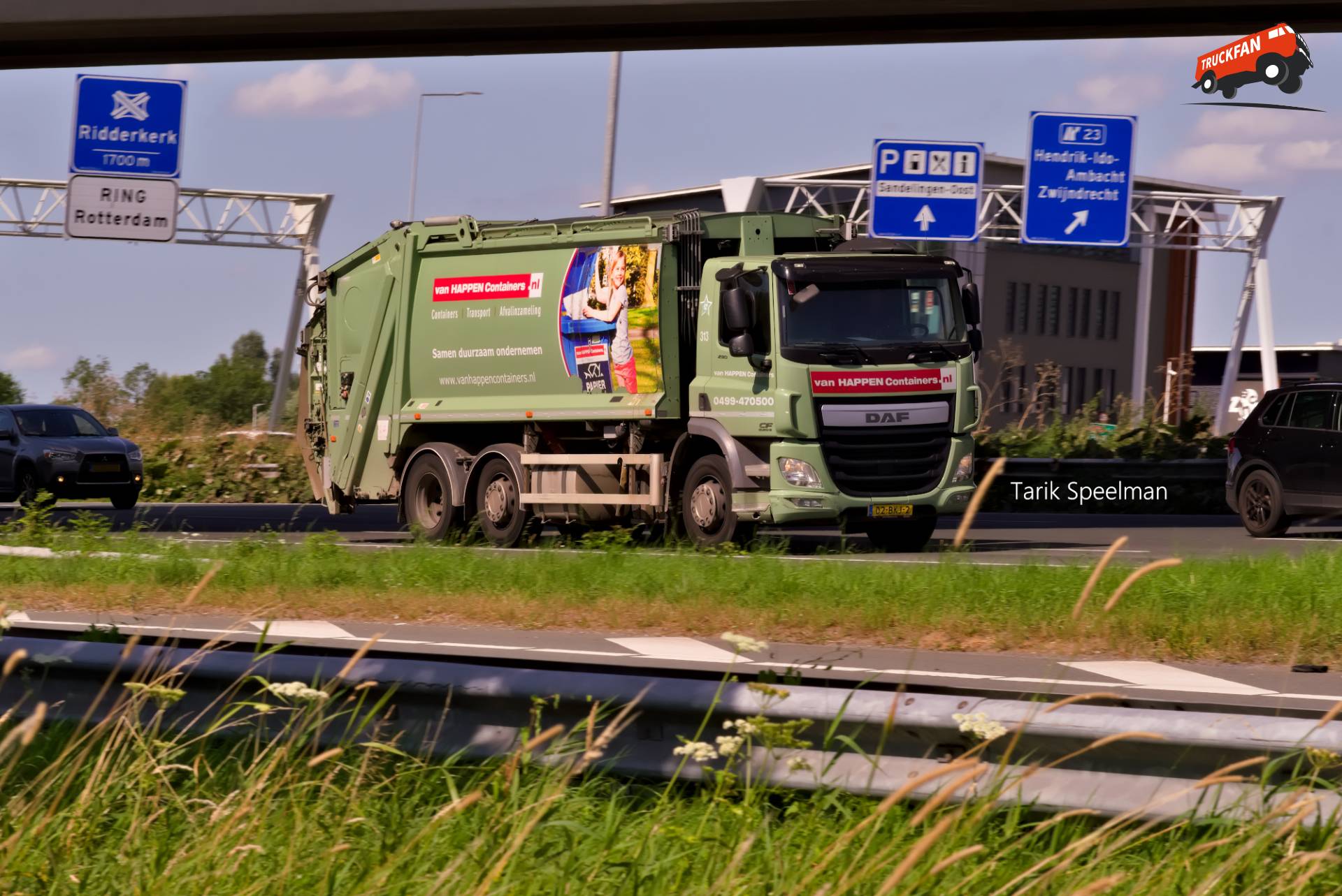 313, DAF CF Euro 6 vuilniswagen van Van Happen