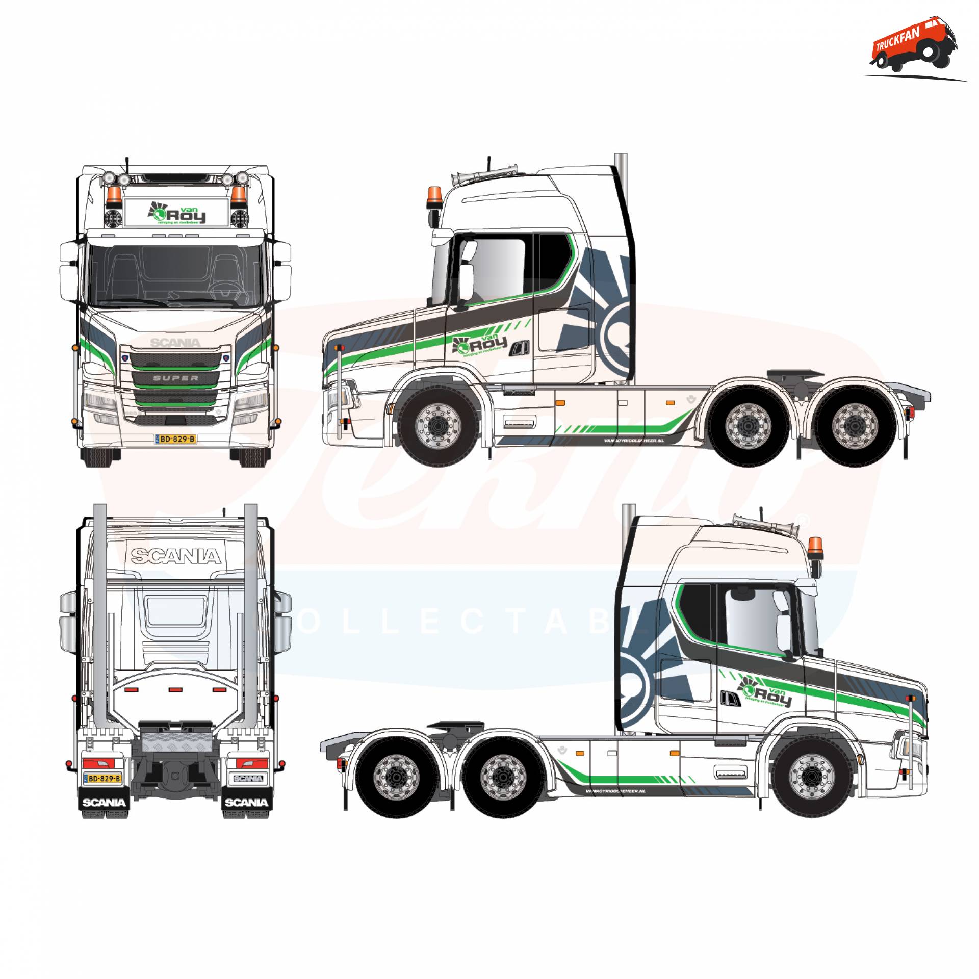 Nieuw 1:50 model van Tuft van Van Roy