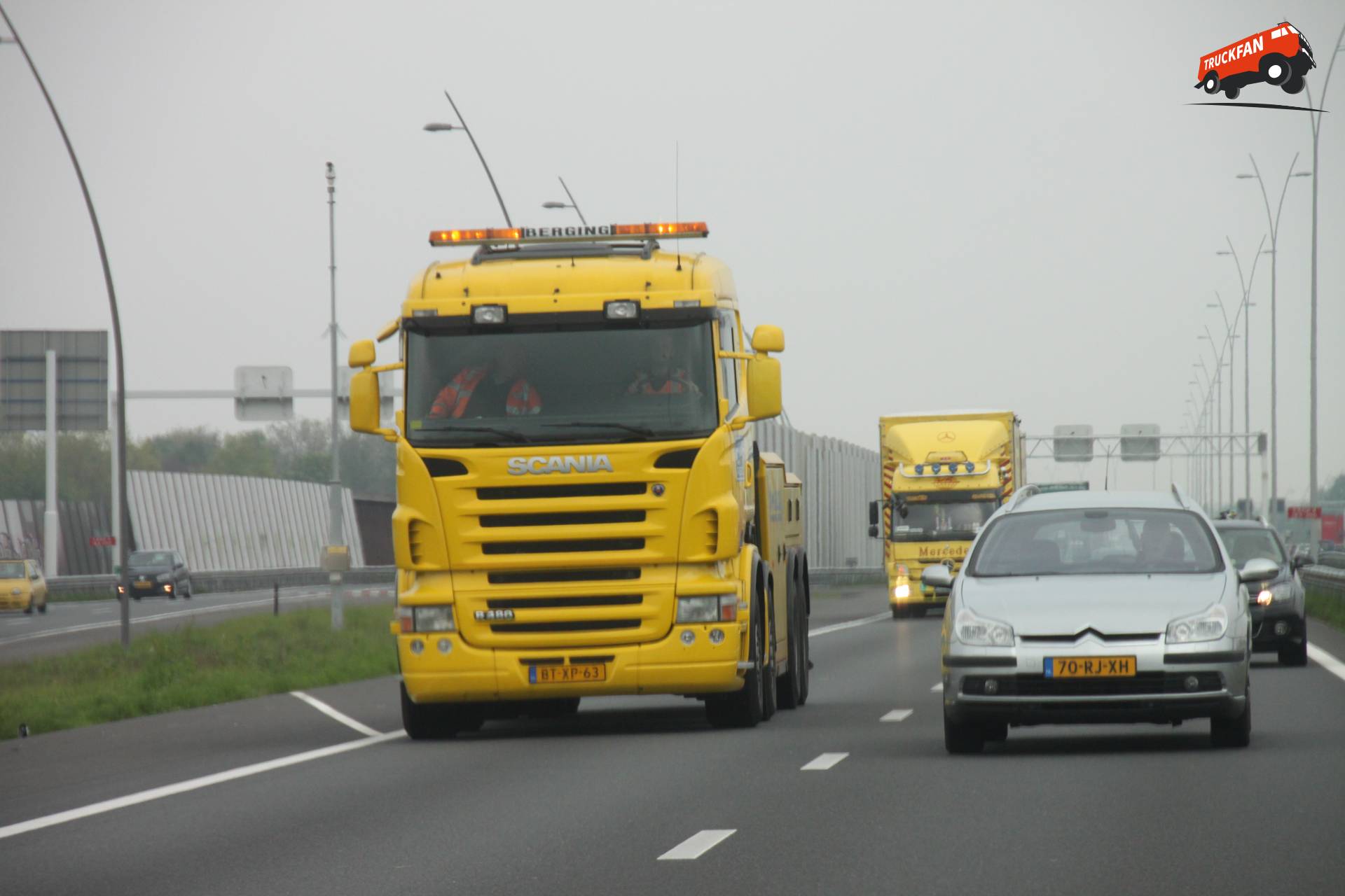 Scania R480 truck van Bergingsbedrijf