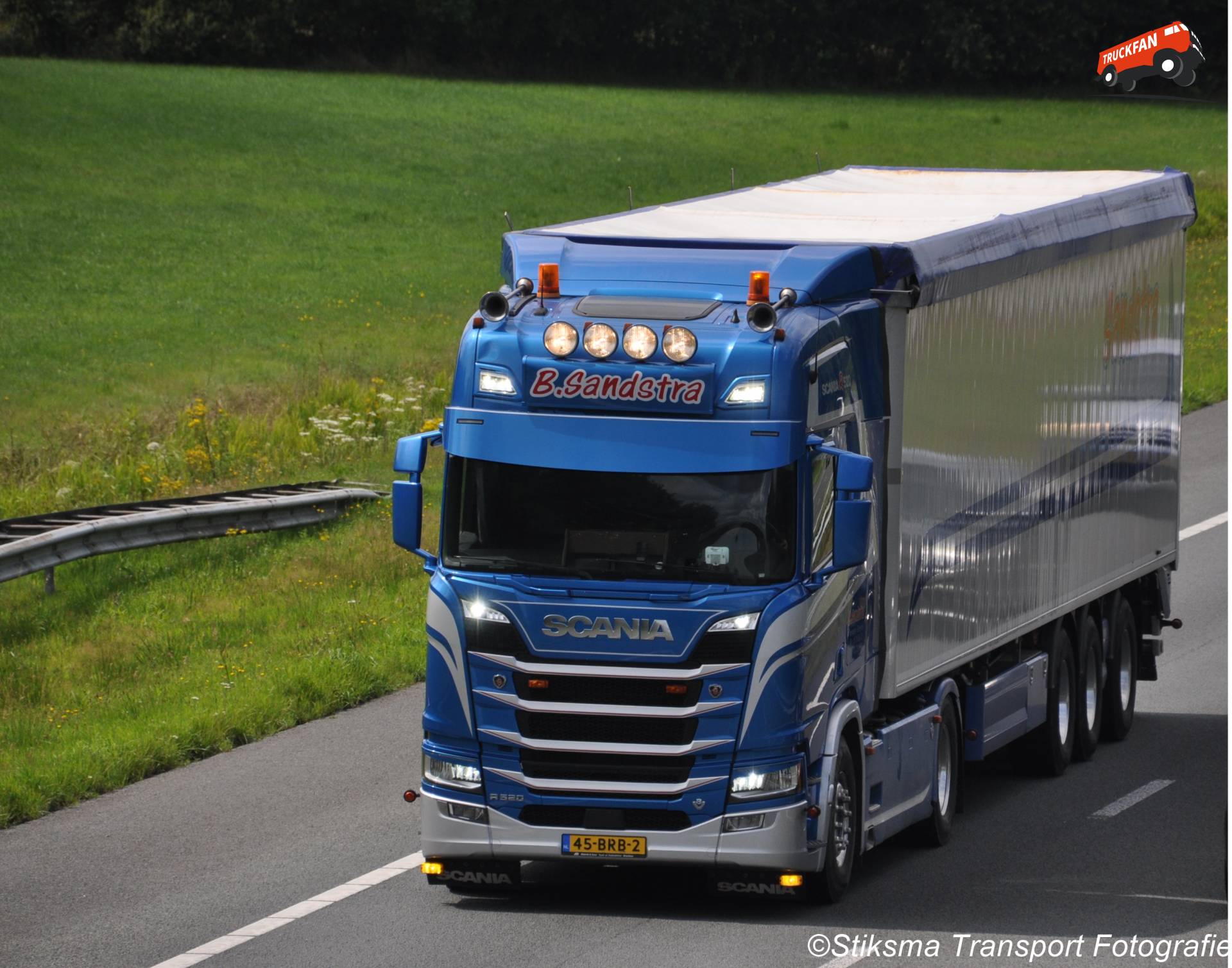 Scania R520 vrachtwagen van B. Sandstra