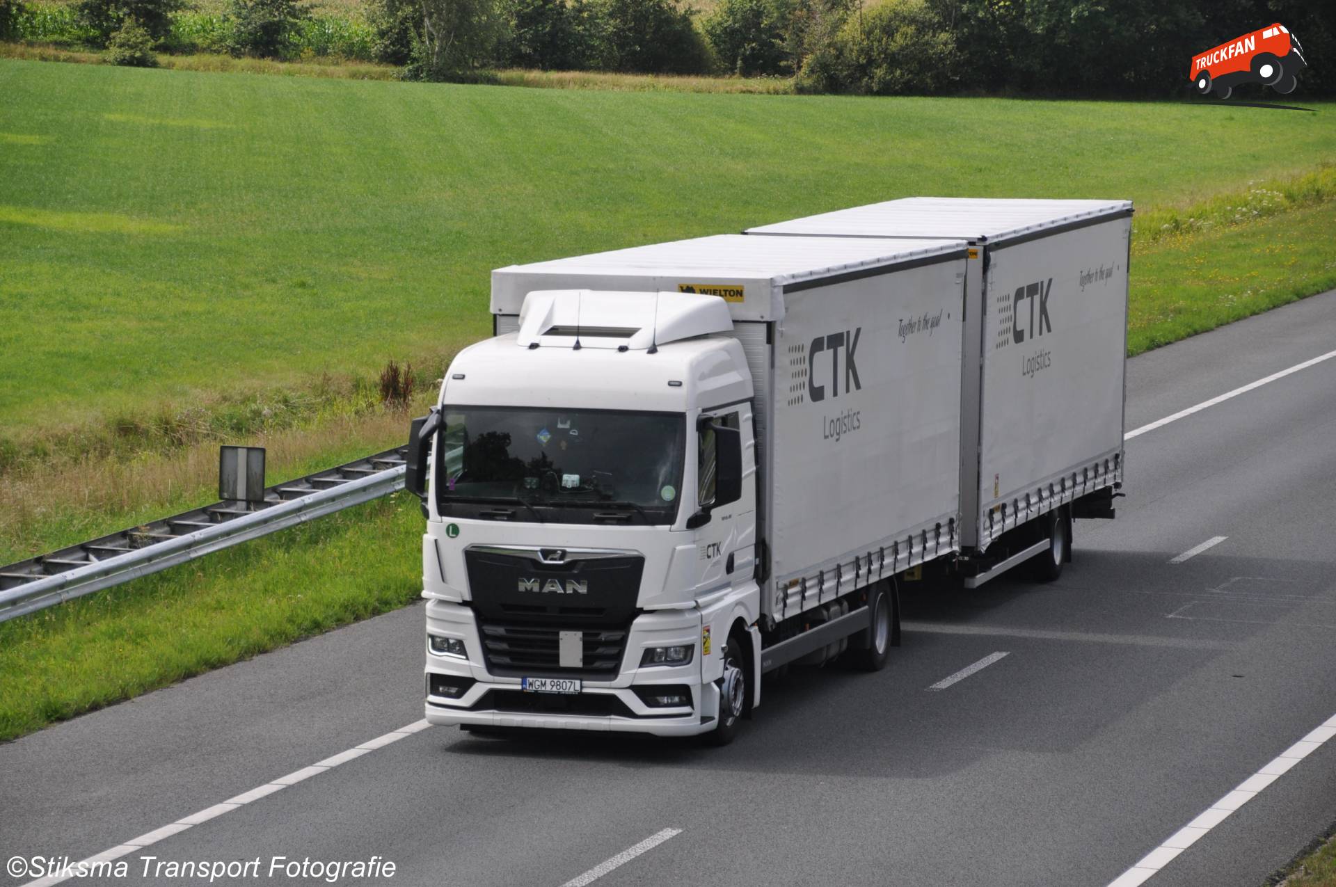 MAN TGX vrachtwagen van CTK Logistics