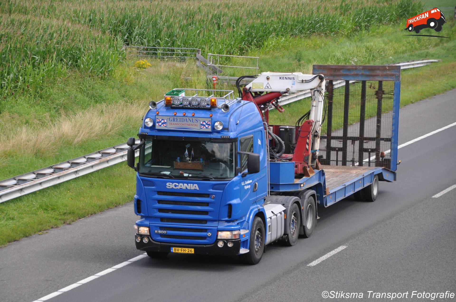 Scania R500 vrachtwagen van Greidanus