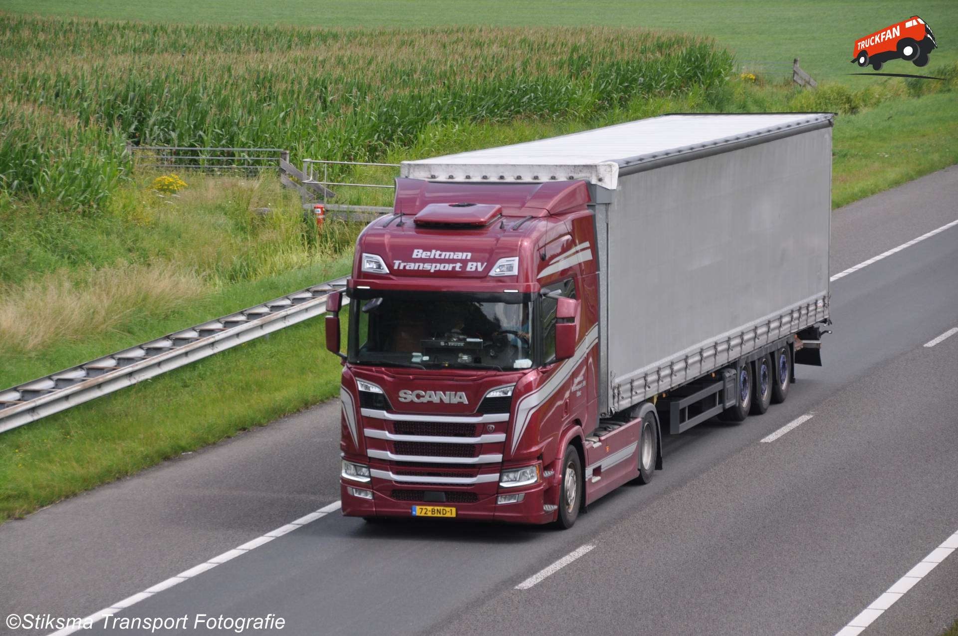 Scania S-serie vrachtwagen van Beltman Transport