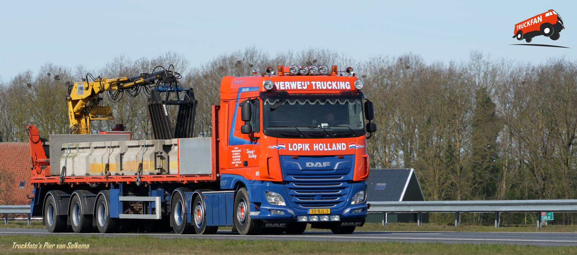 DAF XF truck van Verweij Trucking