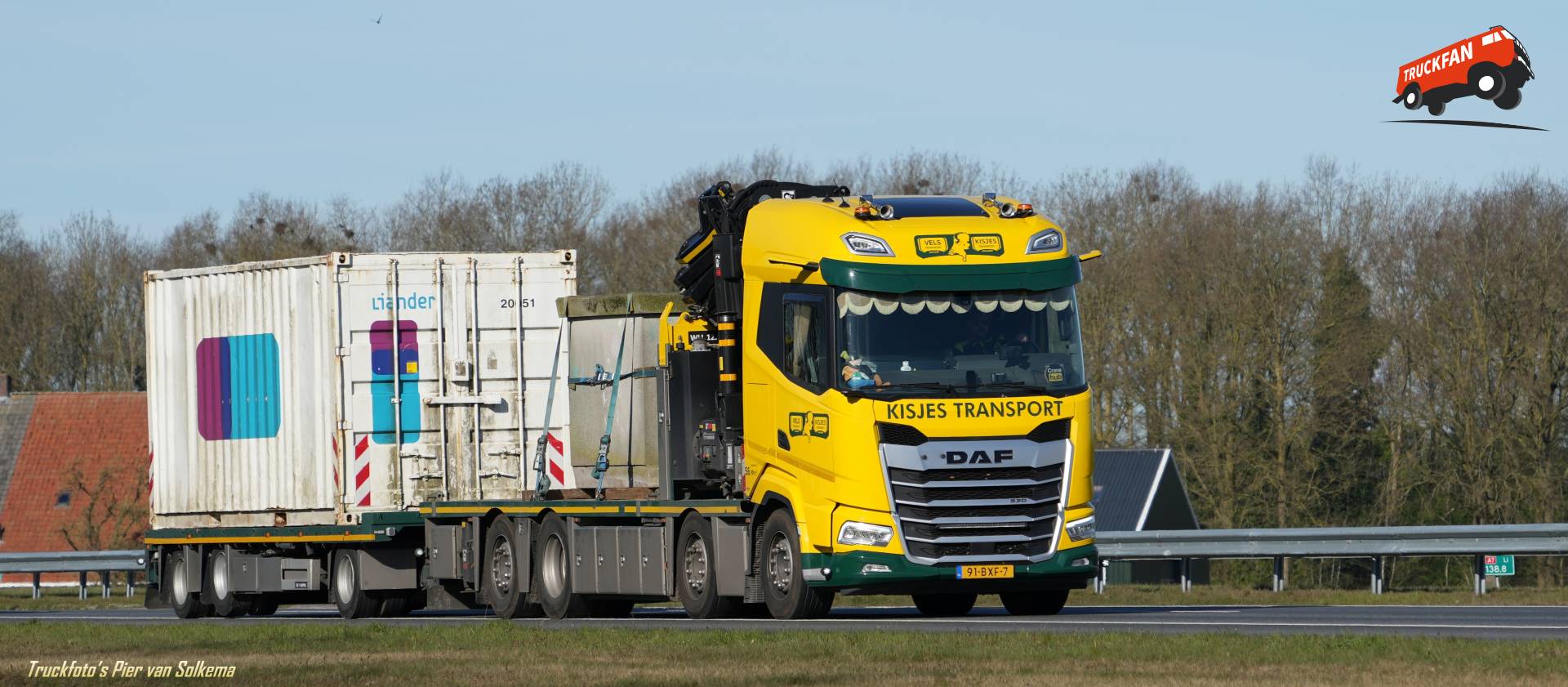DAF XF vrachtwagen van Kisjes Transport