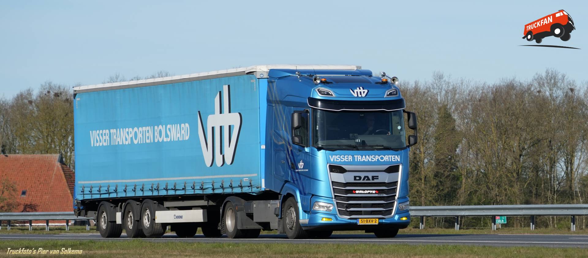 DAF XG truck Huif op A7 Joure