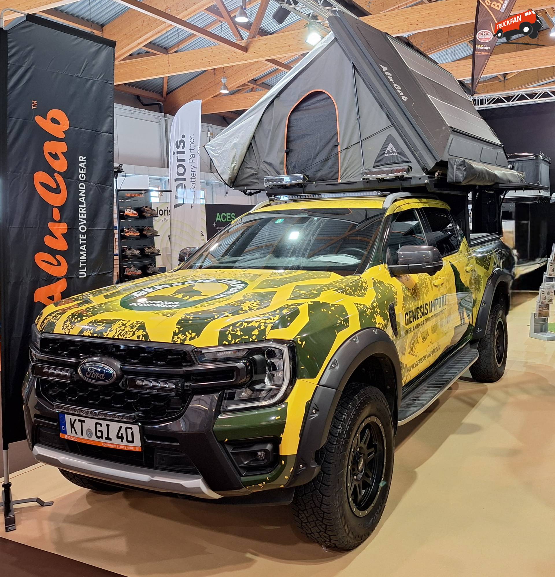 Ford Ranger met camperopbouw op Mobicar
