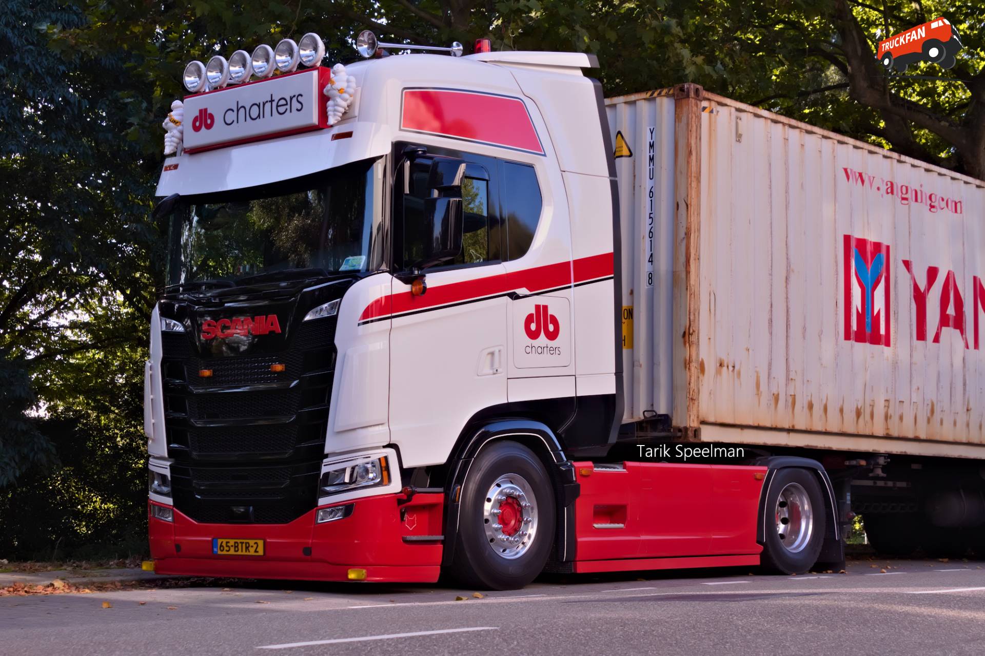 Scania 500S vrachtwagen met kenteken 65-BTR-2