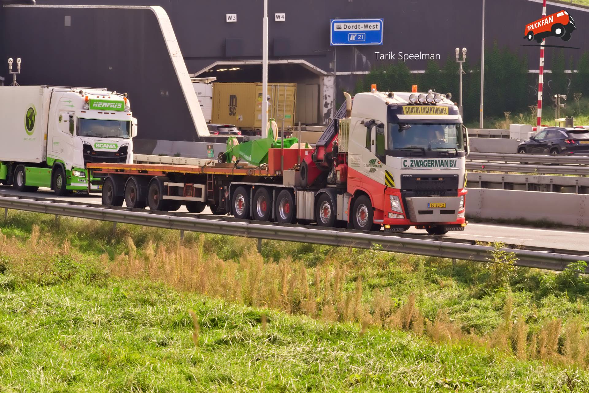 Volvo FH 4th Gen vrachtwagen op A16