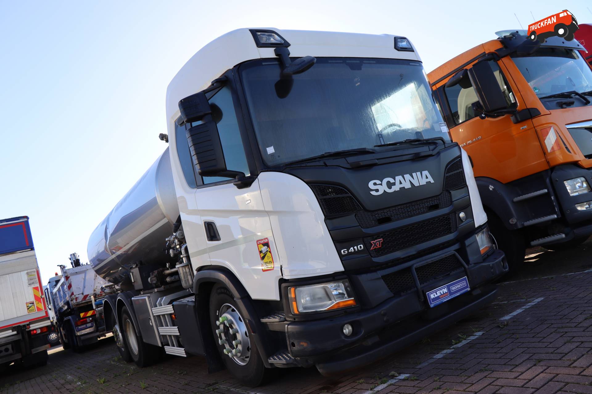 Scania G410 XT tanktruck bij Kleyn Trucks