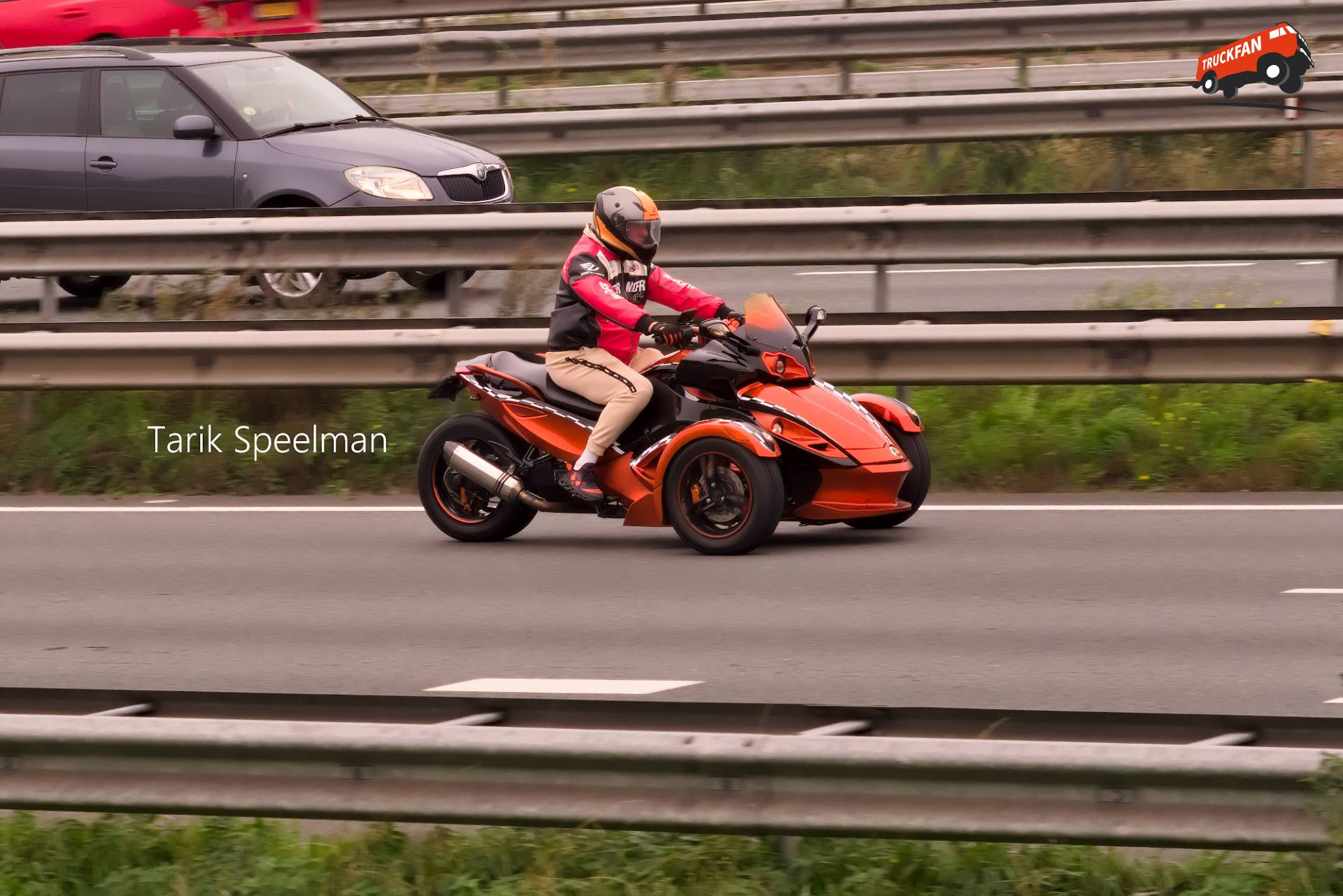 Can-Am Spyder motorfiets op A16