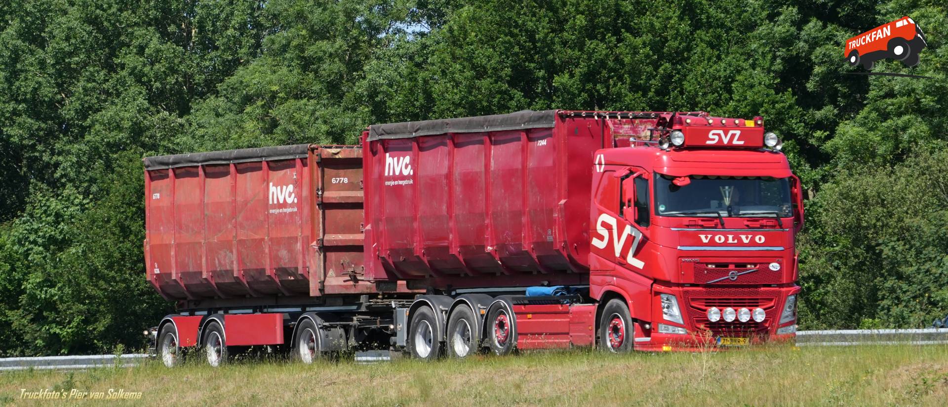Volvo FH4 bedrijfswagen bij A7 Sneek