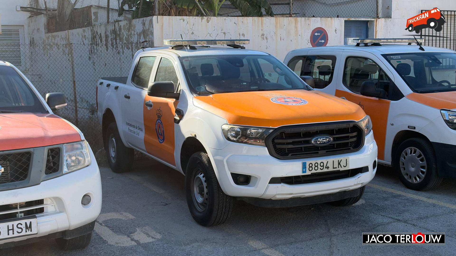 Ford Ranger voertuig van Protección Civil Dénia