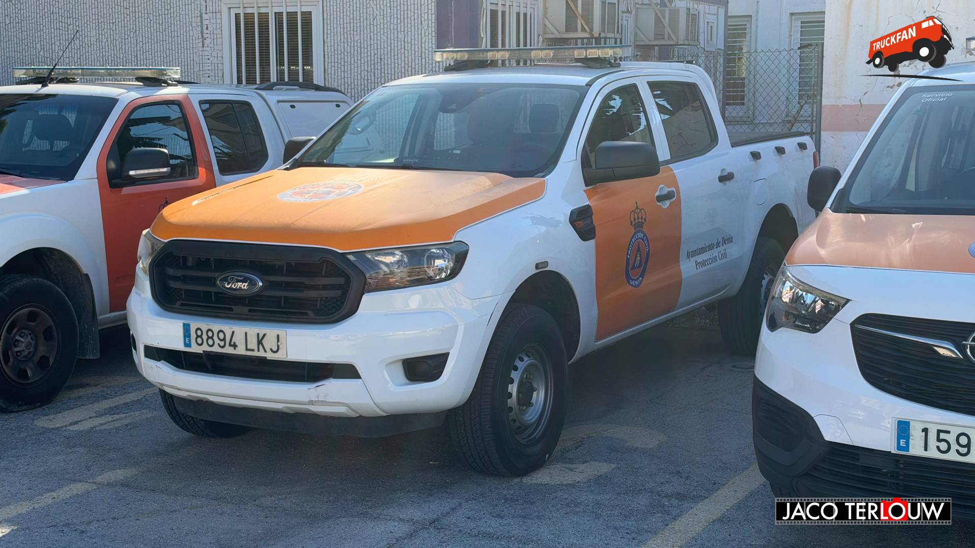 Ford Ranger voertuig van Protección Civil in Dénia