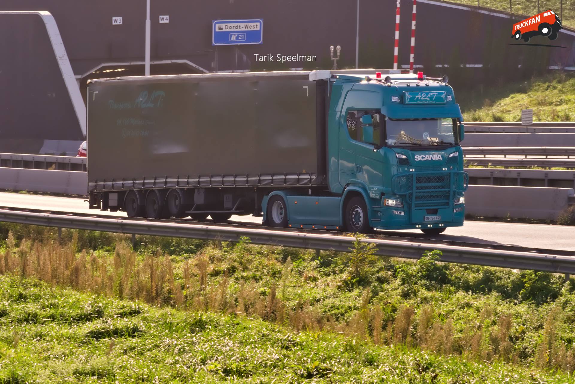 Scania S-serie vrachtwagen met kenteken GN 784 XK