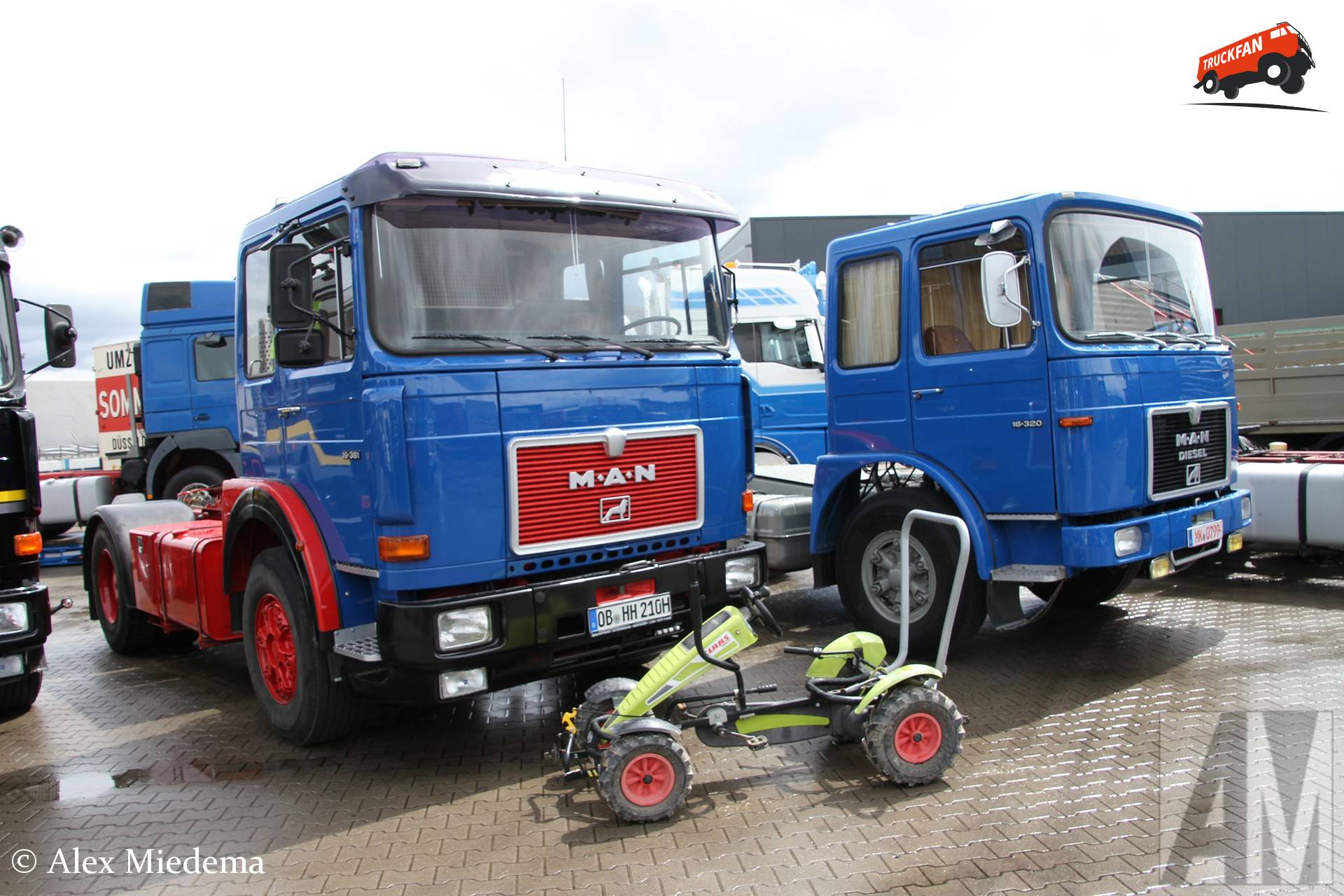 MAN 19.361 vrachtwagen op M.A.N. Büssing Oldtimer Treffen