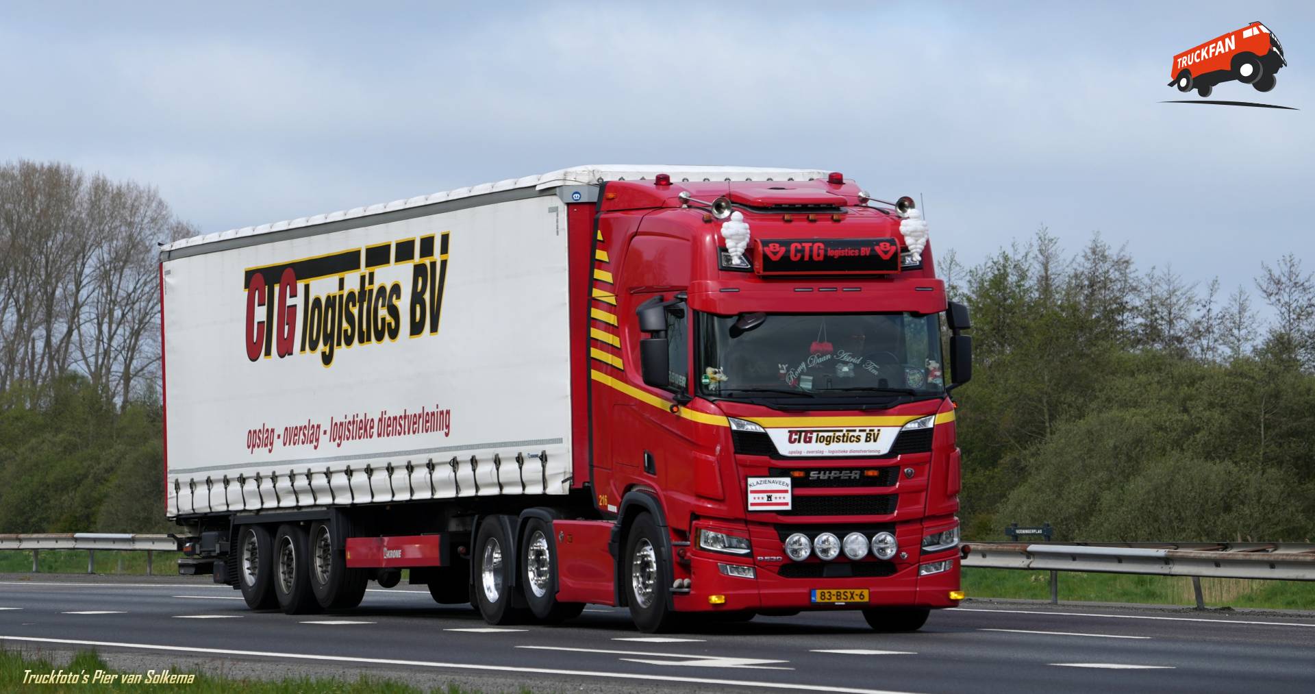 Scania R530 vrachtwagen van CTG Logistics