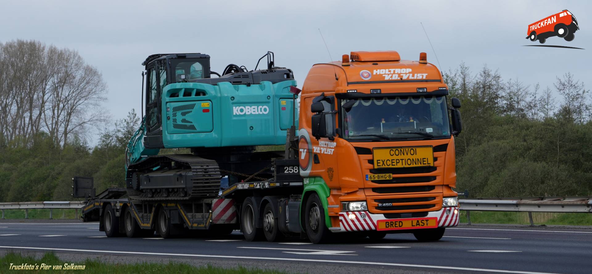 Scania R450 vrachtwagen van Holtrop van der Vlist