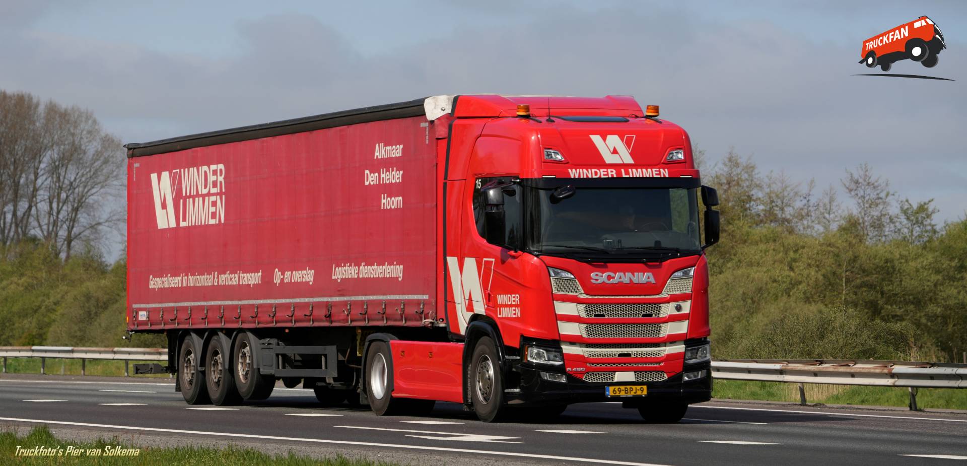 Scania R450 vrachtwagen van Winder Limmen